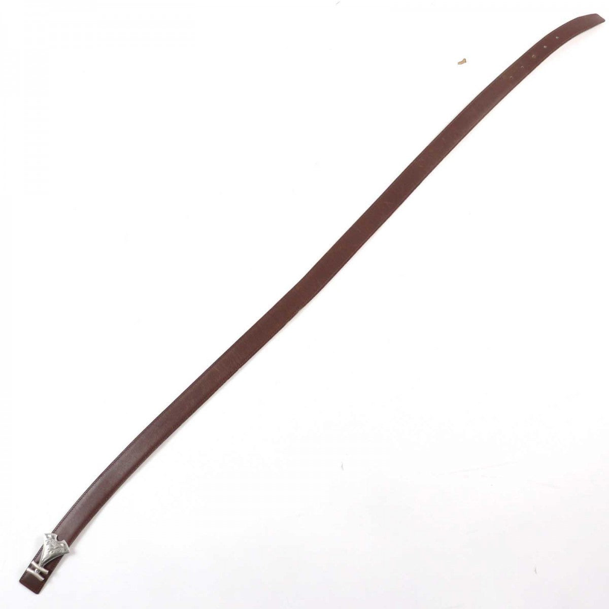 HERMES belt leather Brown