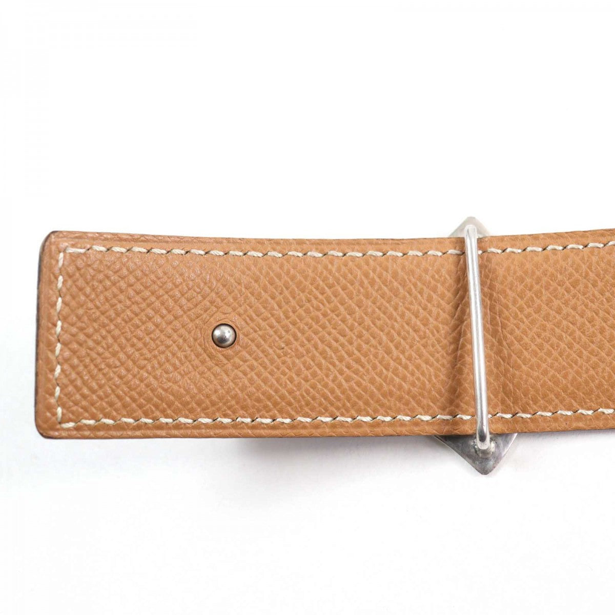 HERMES belt leather Brown
