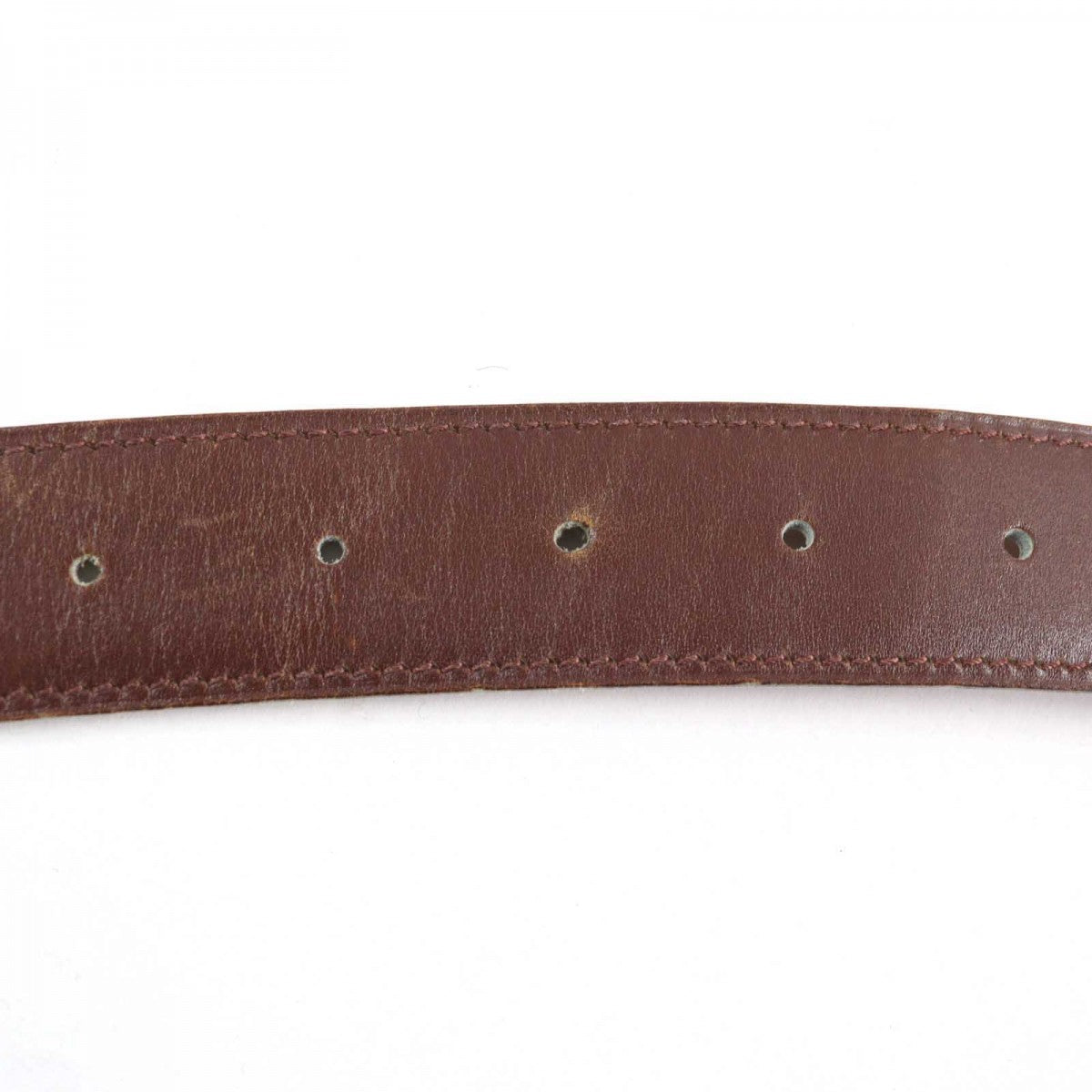 HERMES belt leather Brown