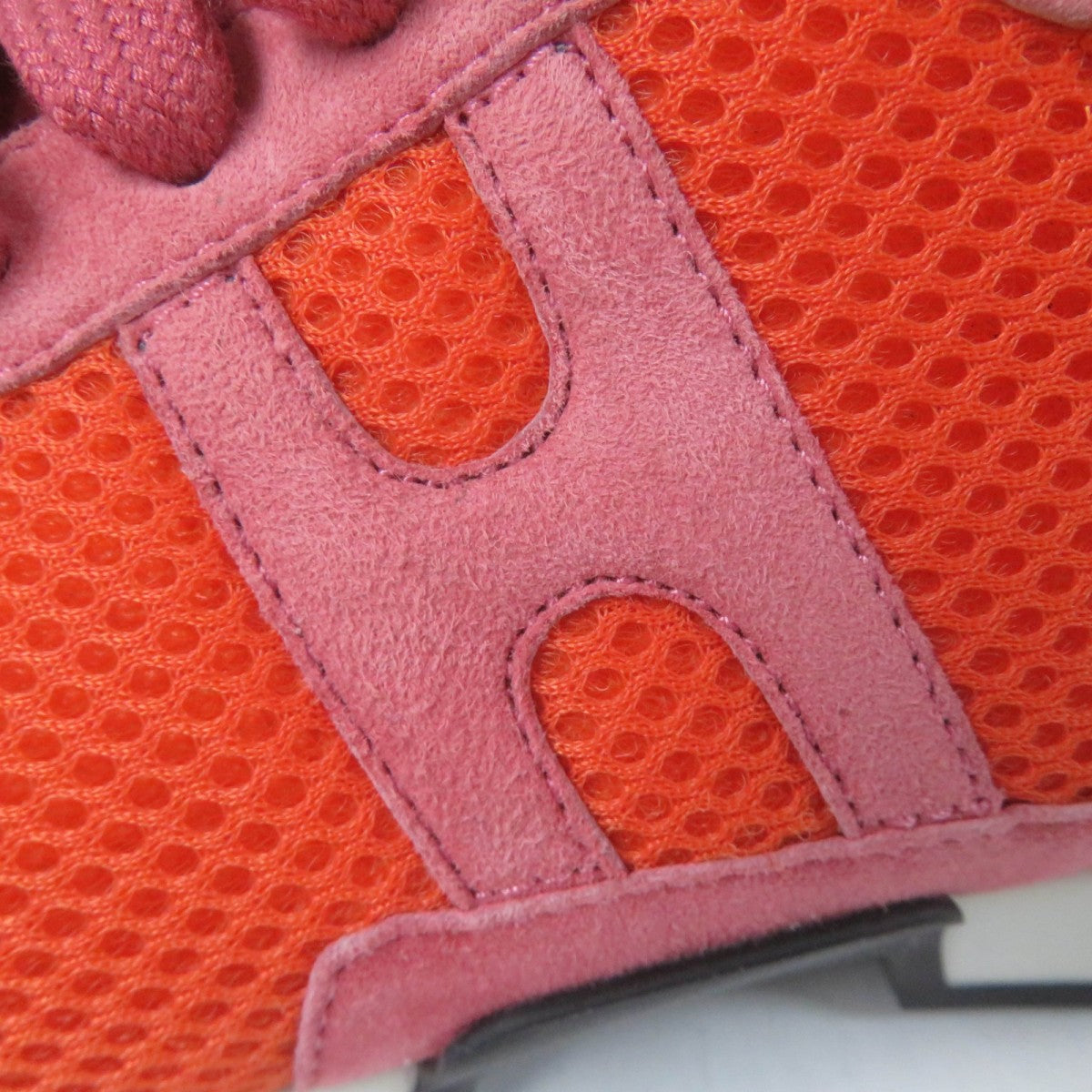 HERMES Low cut sneakers mesh Orange type starter 36.5