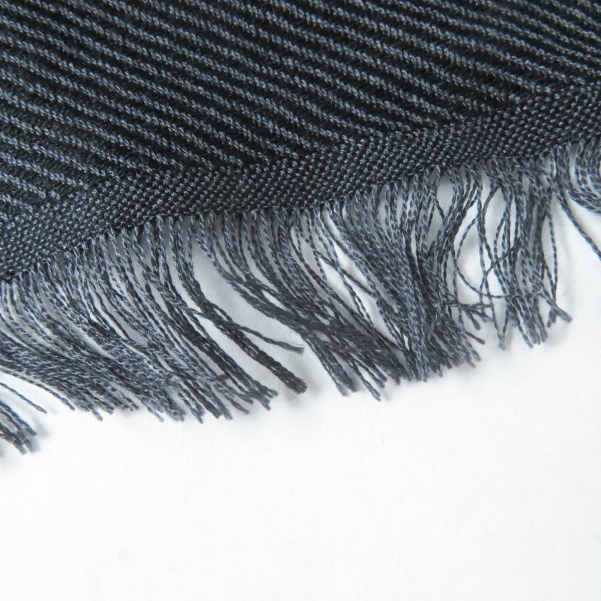 GUCCI scarf 355468 Main: 65% silk, Main: 35% wool, Leather part: fox black Women Used
