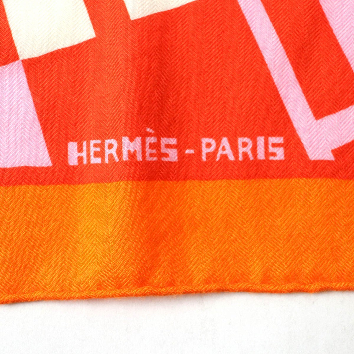 HERMES Stall Main: 70% cashmere, Main: 30% silk Multi Caregean Women Used