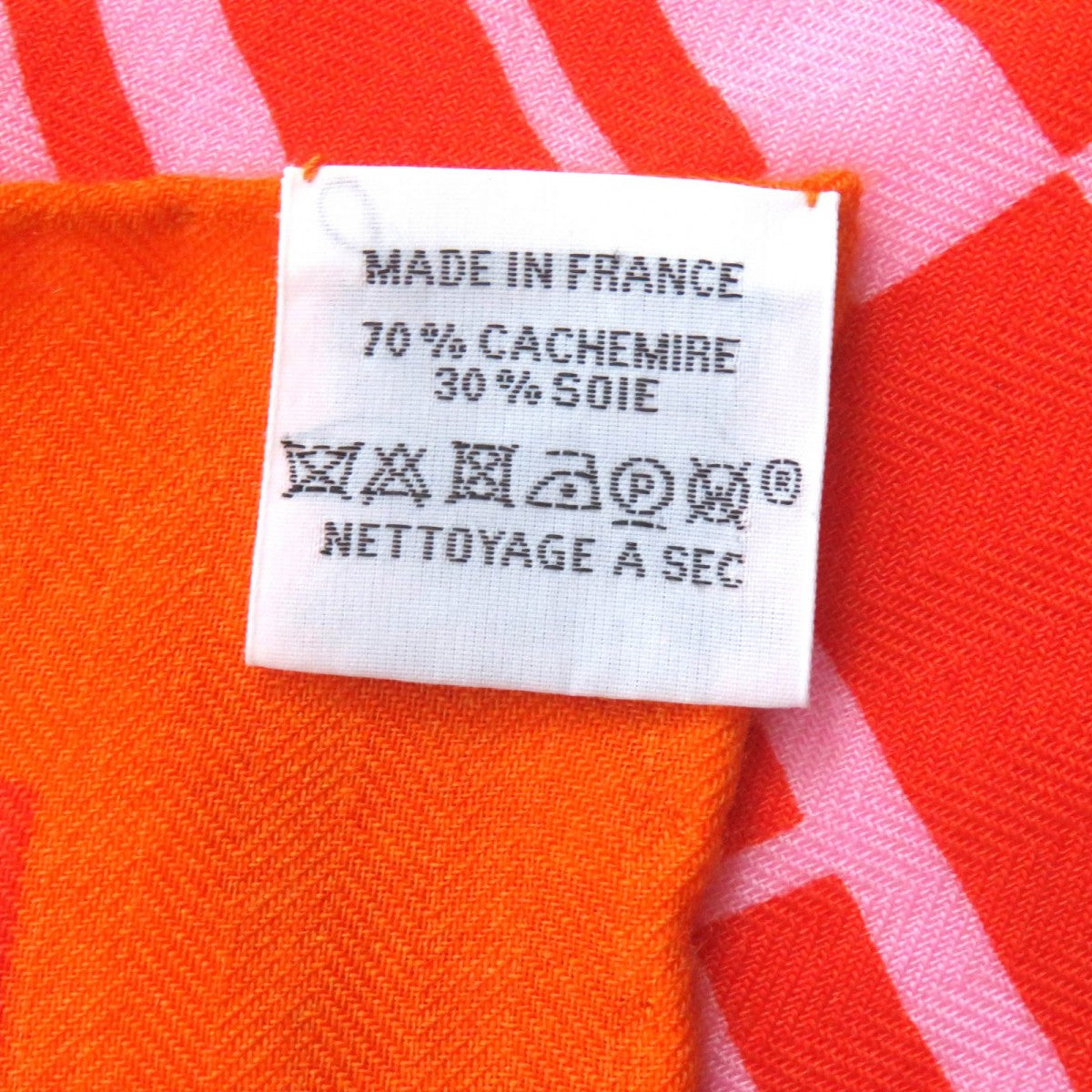 HERMES Stall Main: 70% cashmere, Main: 30% silk Multi Caregean Women Used