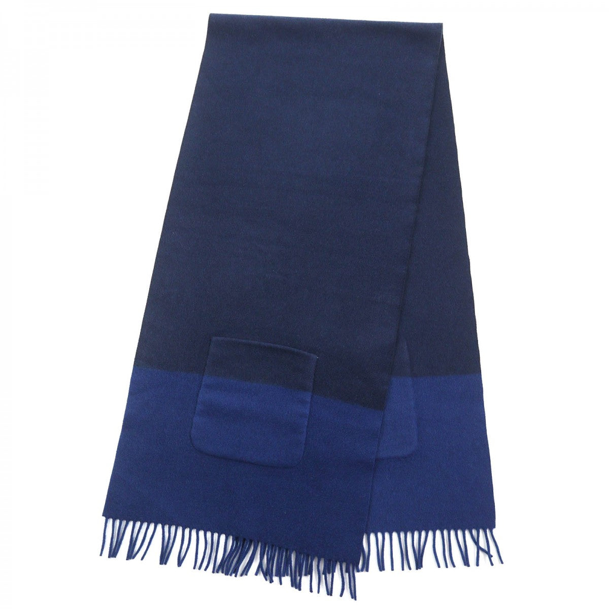 HERMES Scarf H259096S Main: 100% cashmere blue Allumet Pocket Women Used