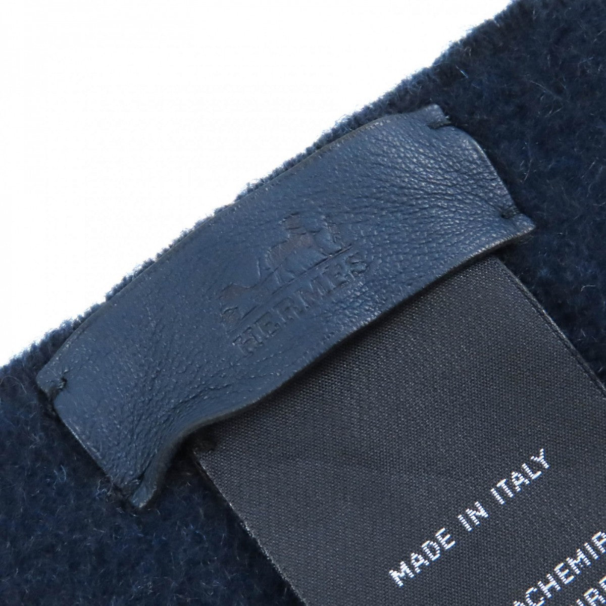 HERMES Scarf H259096S Main: 100% cashmere blue Allumet Pocket Women Used