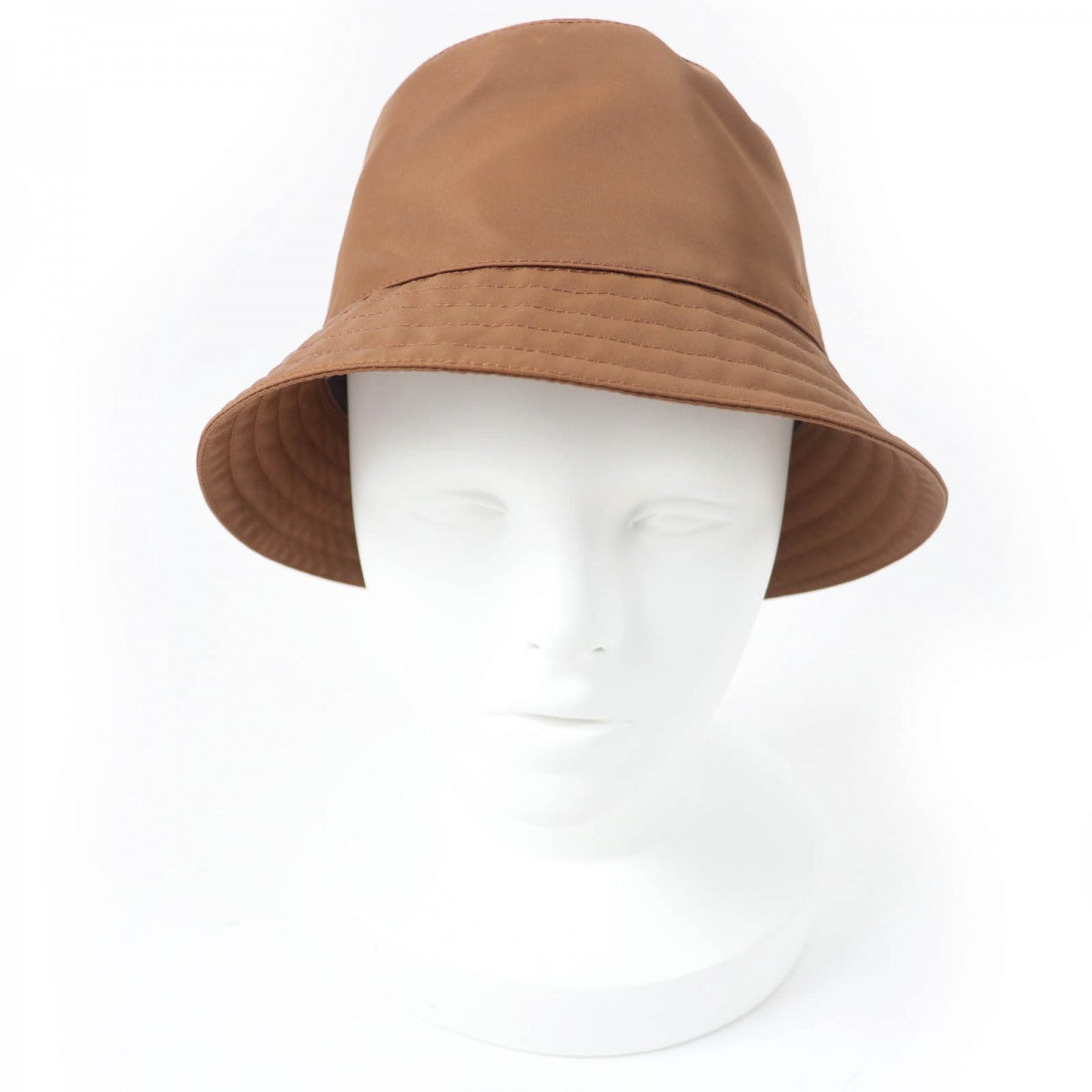 HERMES hat H231081N Nylon Brown Fred 57