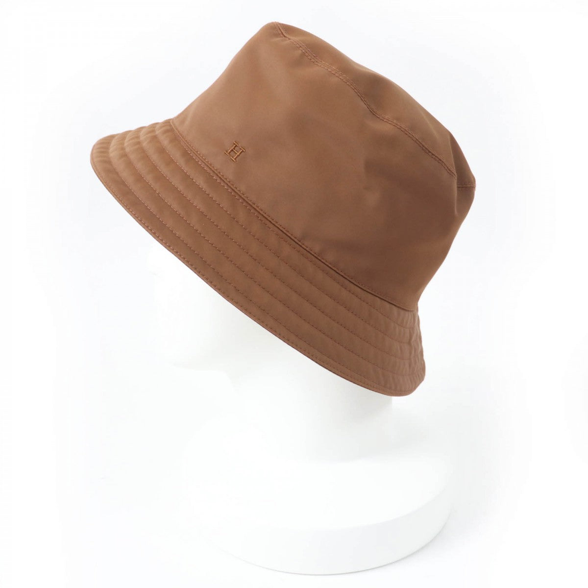 HERMES hat H231081N Nylon Brown Fred 57