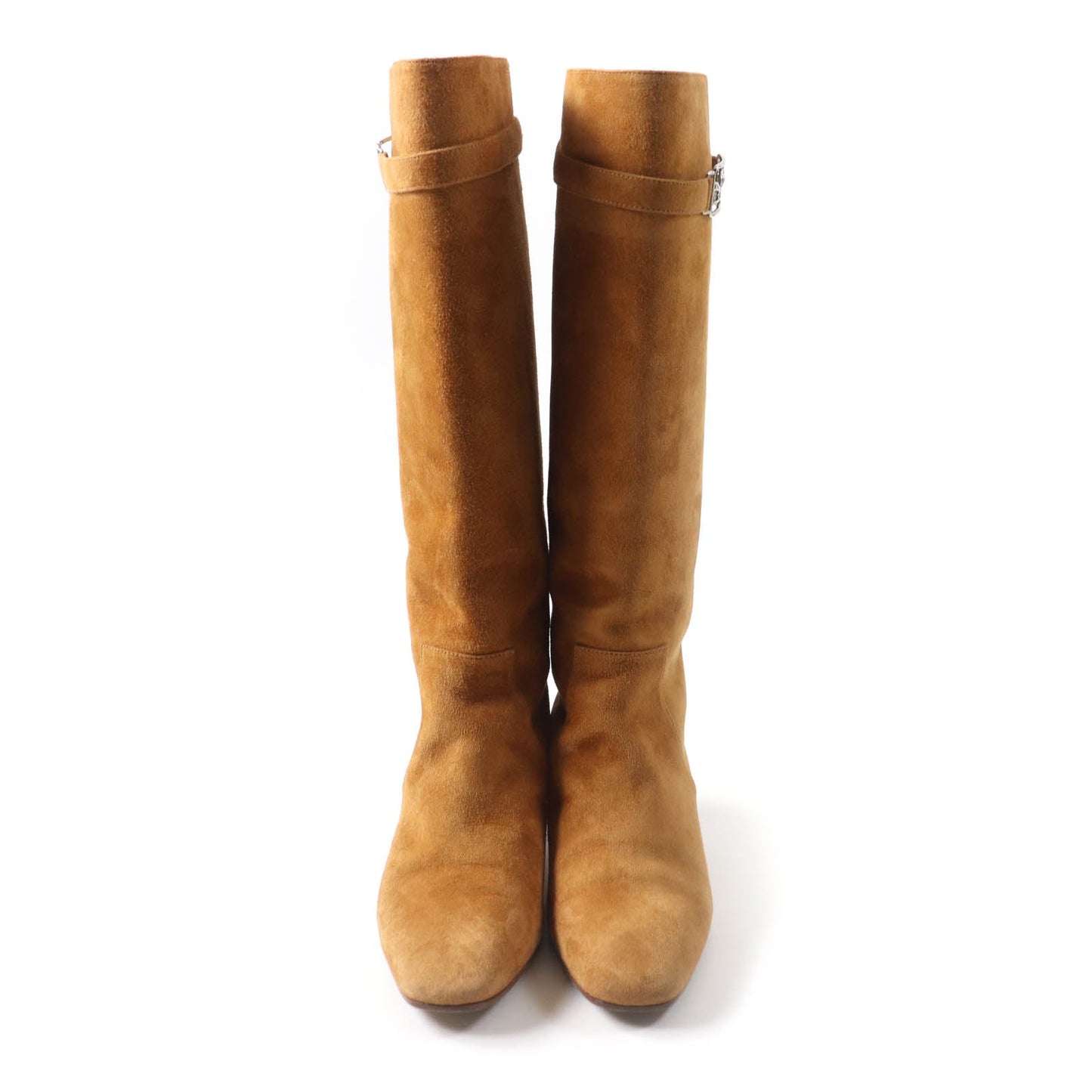 HERMES Knee-high boots Main: Suede leather light brown Versailles Women 36 Used