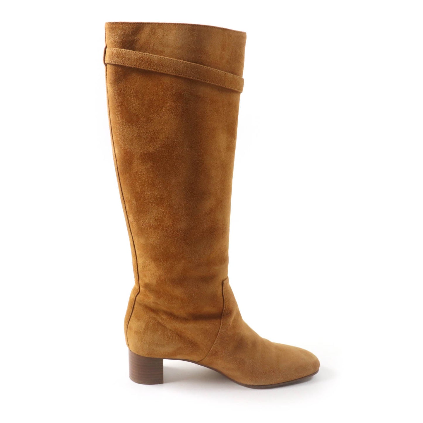 HERMES Knee-high boots Main: Suede leather light brown Versailles Women 36 Used