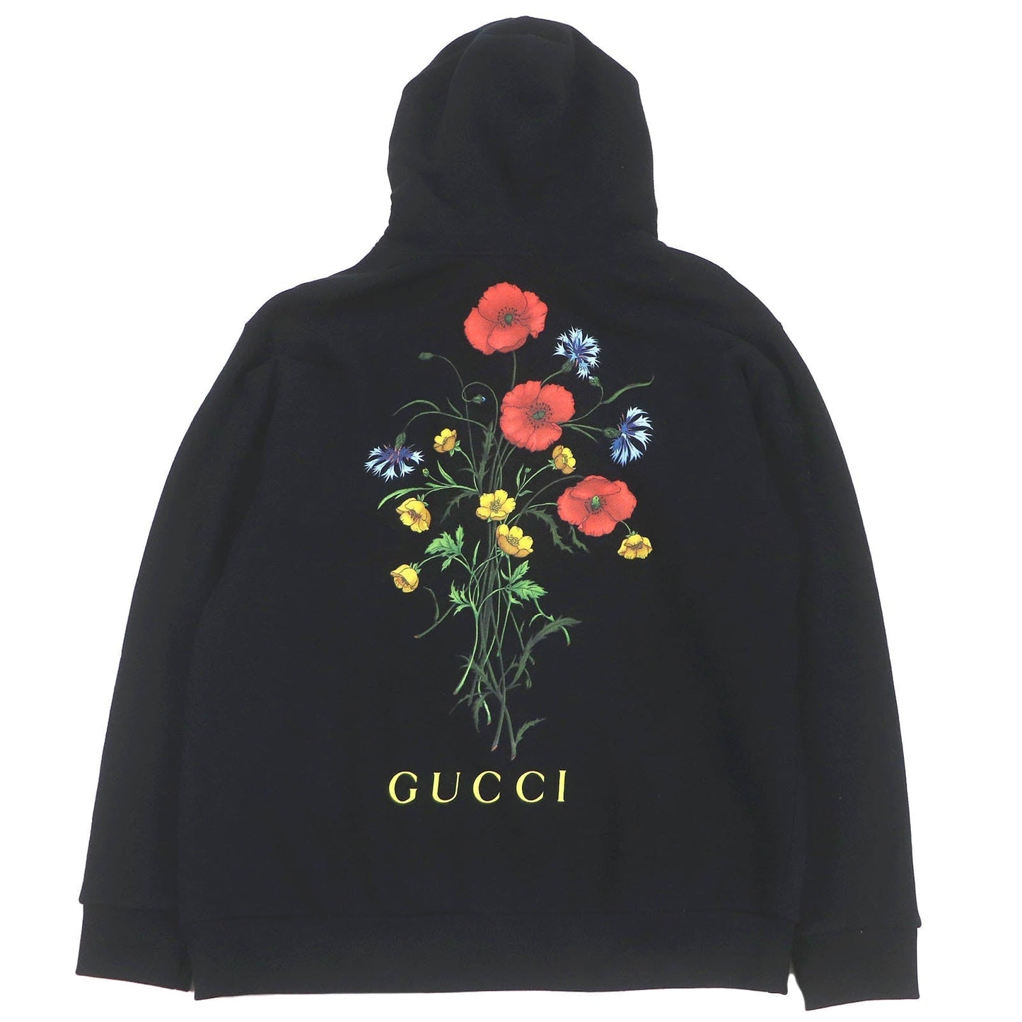 GUCCI Hoodie 469251 Main: 100% cotton black mens M Used