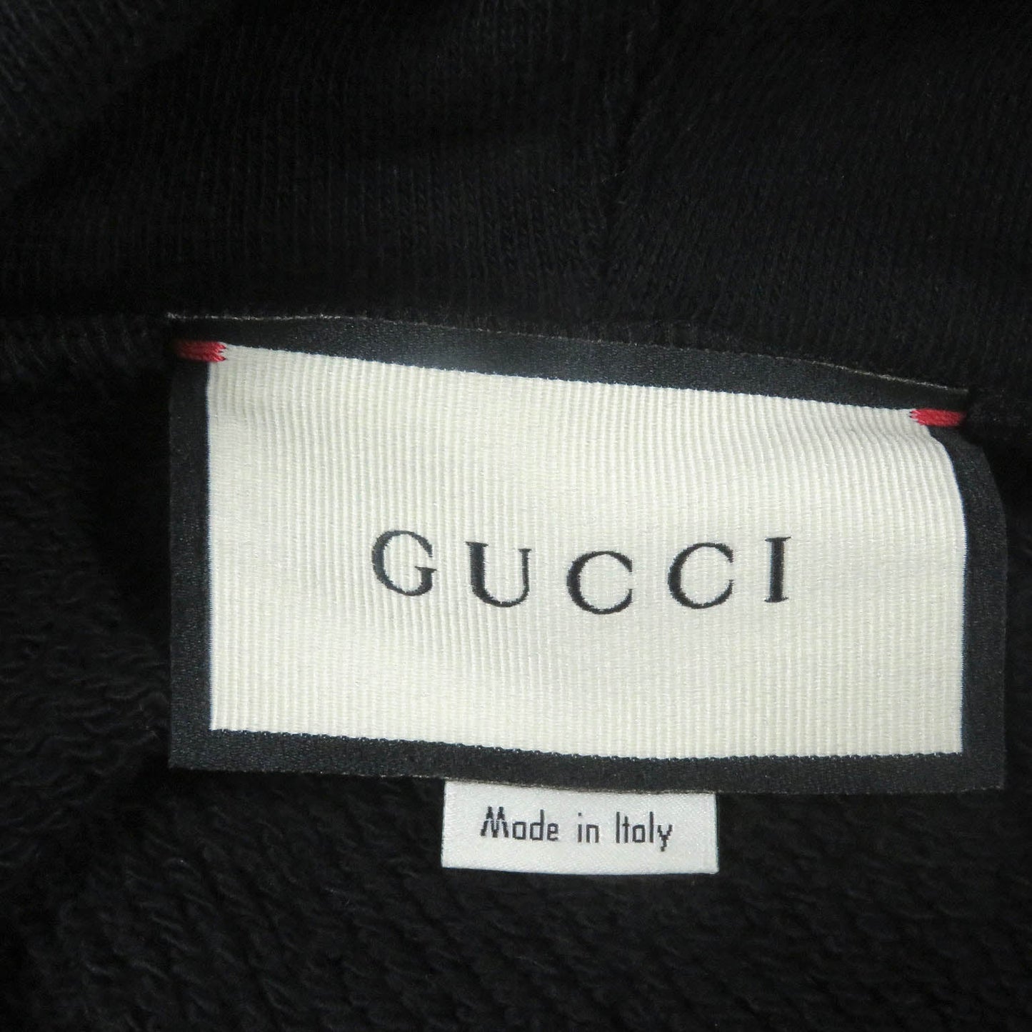 GUCCI Hoodie 469251 Main: 100% cotton black mens M Used