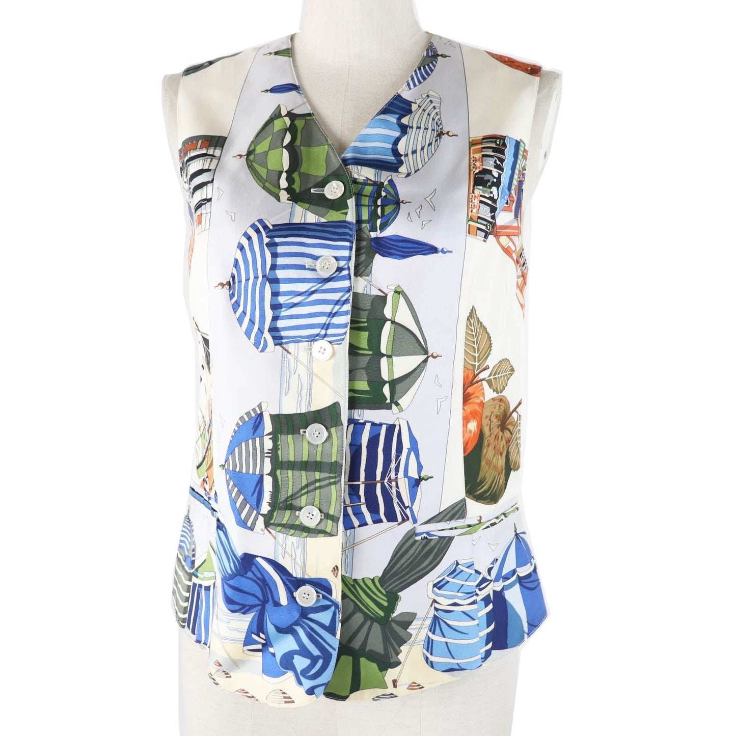 HERMES Best Outer: 100% silk, Outer: 100% acetate, Lining: 100% acetate Multi Margiela period Women 40 Used