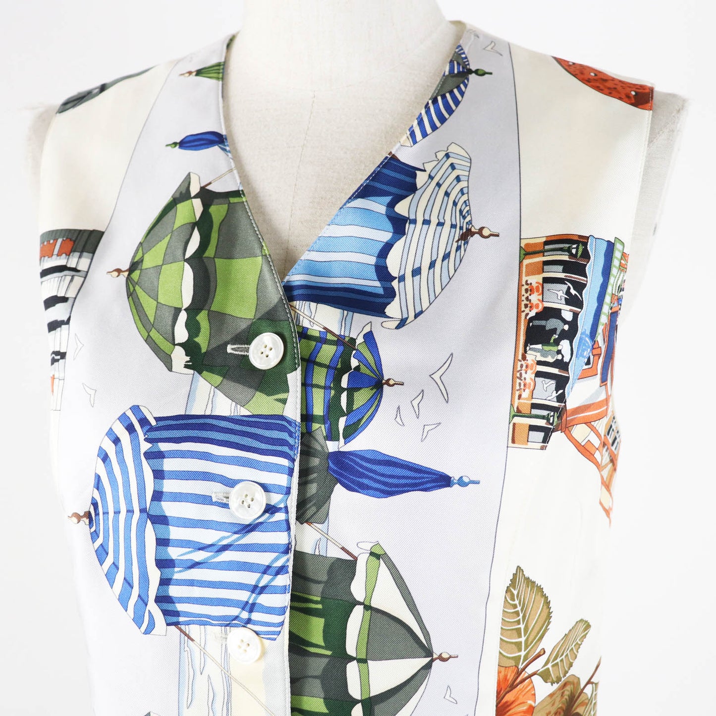 HERMES Best Outer: 100% silk, Outer: 100% acetate, Lining: 100% acetate Multi Margiela period Women 40 Used