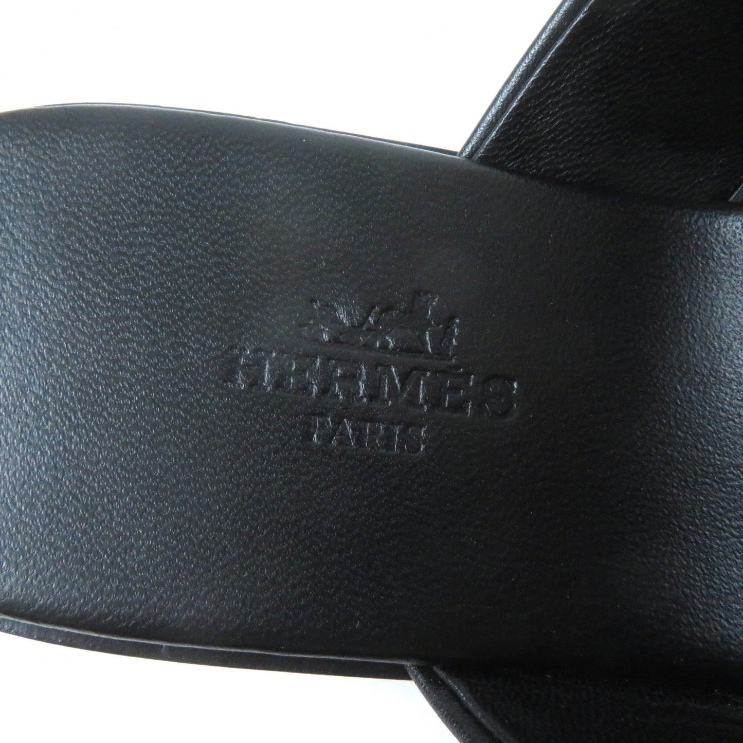 HERMES Sandals Main: Leather black Claire Women 37 Used