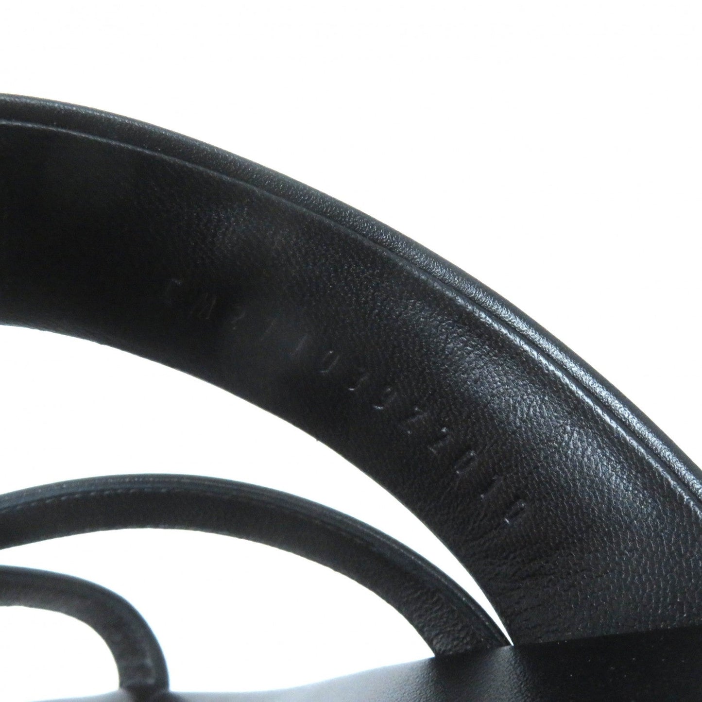 HERMES Sandals Main: Leather black Claire Women 37 Used