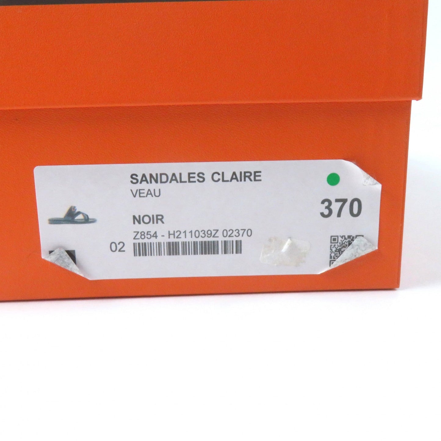 HERMES Sandals Main: Leather black Claire Women 37 Used