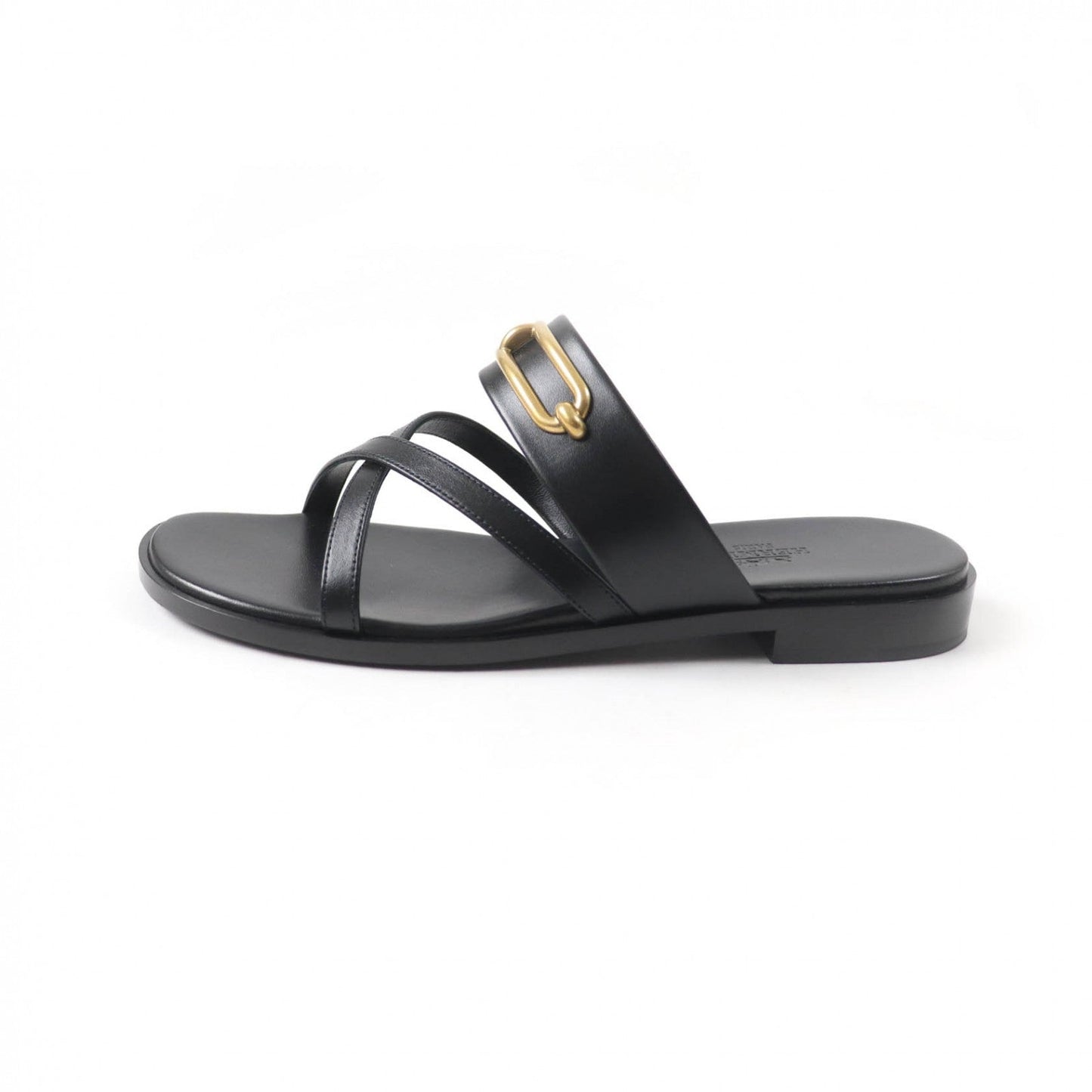 HERMES Sandals Main: Leather black Claire Women 37 Used