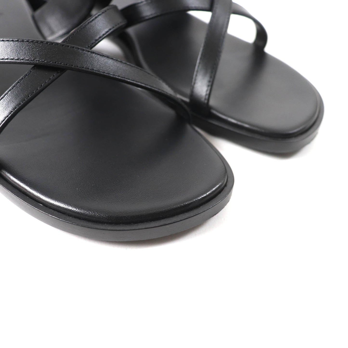 HERMES Sandals Main: Leather black Claire Women 37 Used