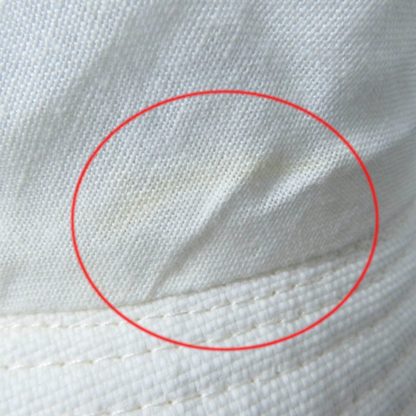 HERMES hat Main: 100% cotton, Part: 100% silk, Lining: 100% linen white Women 57 Used