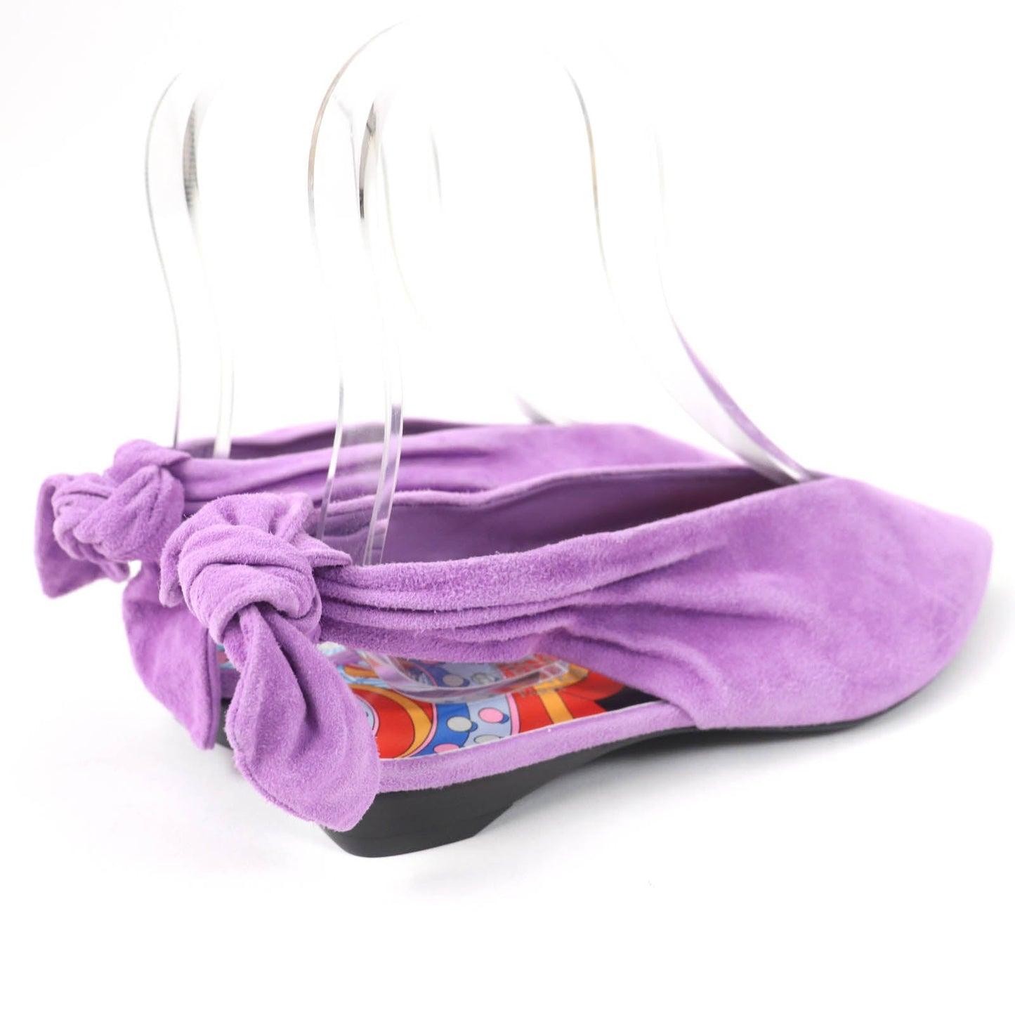 HERMES pumps Main: Suede leather purple Eva Women 37 Used