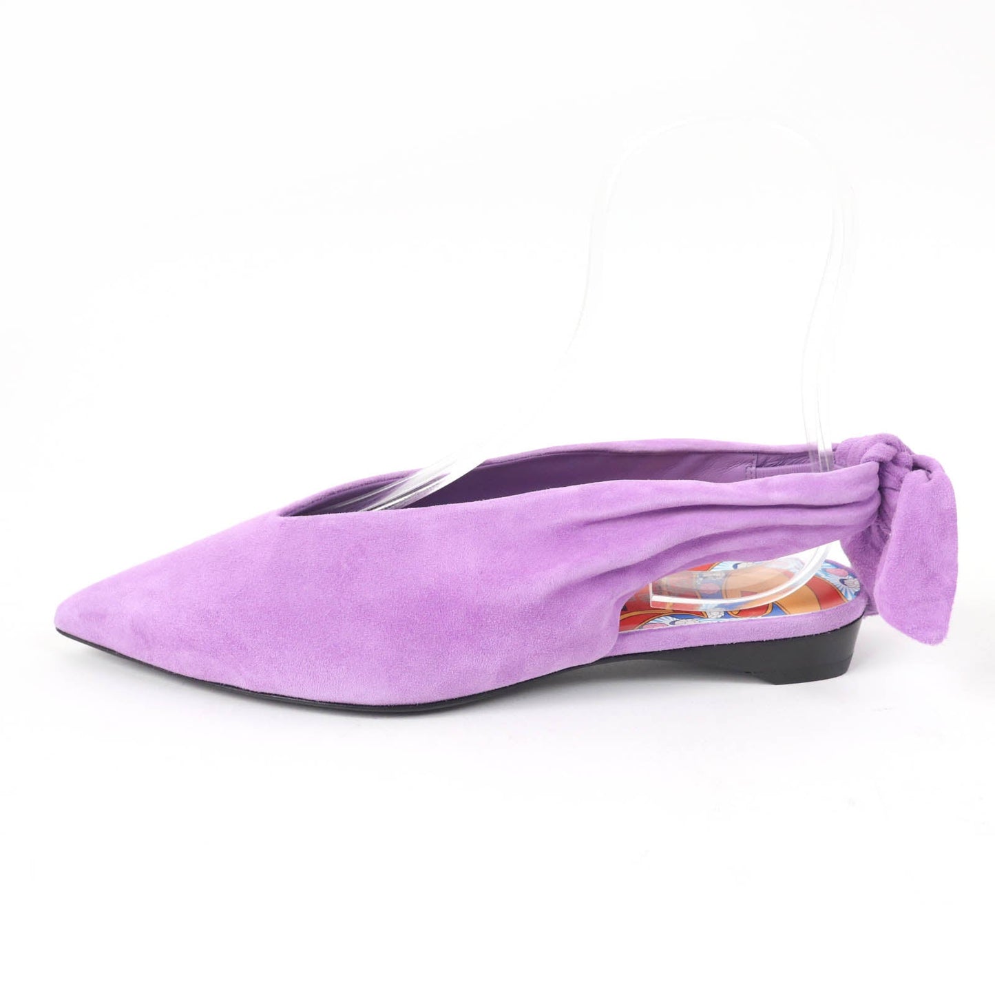HERMES pumps Main: Suede leather purple Eva Women 37 Used