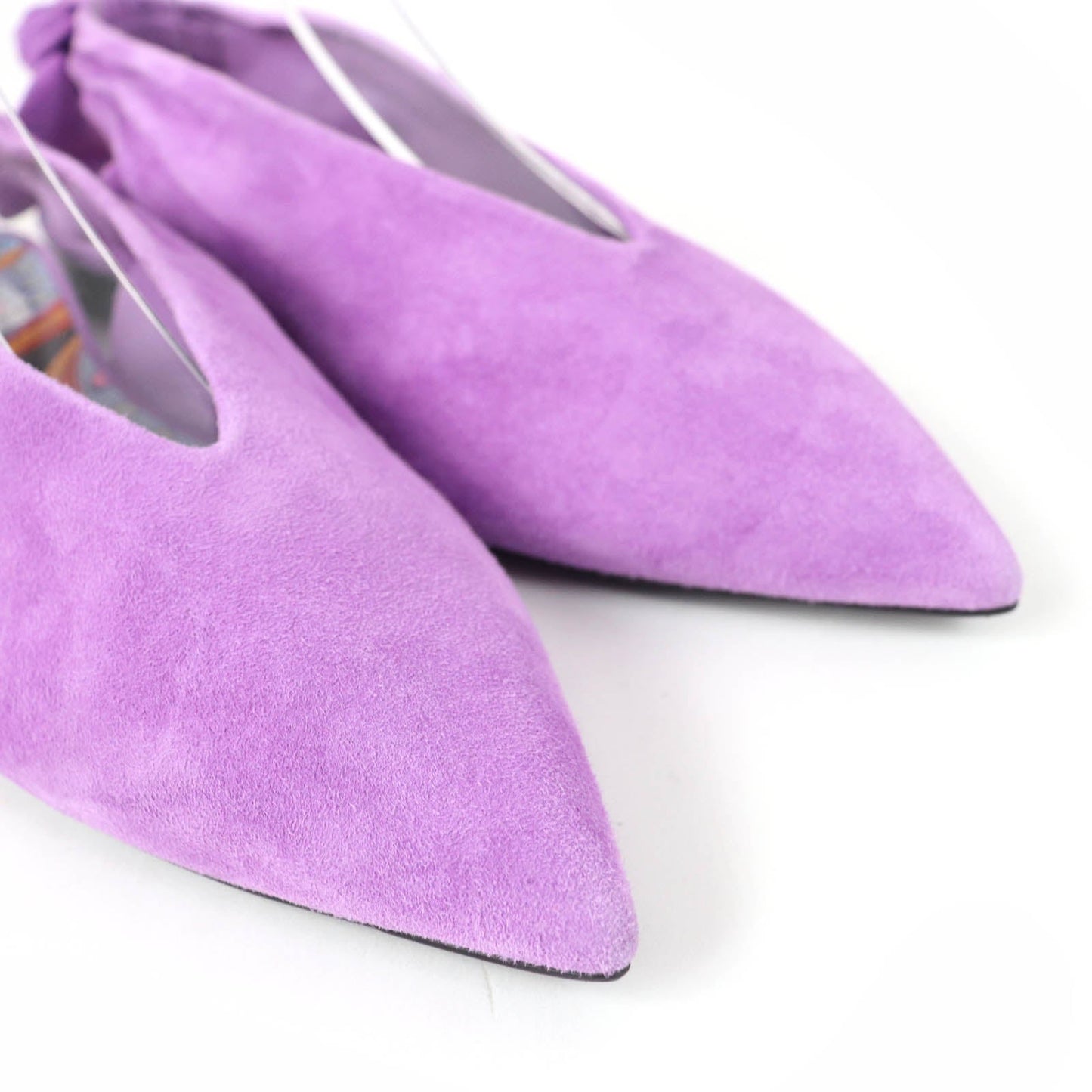 HERMES pumps Main: Suede leather purple Eva Women 37 Used
