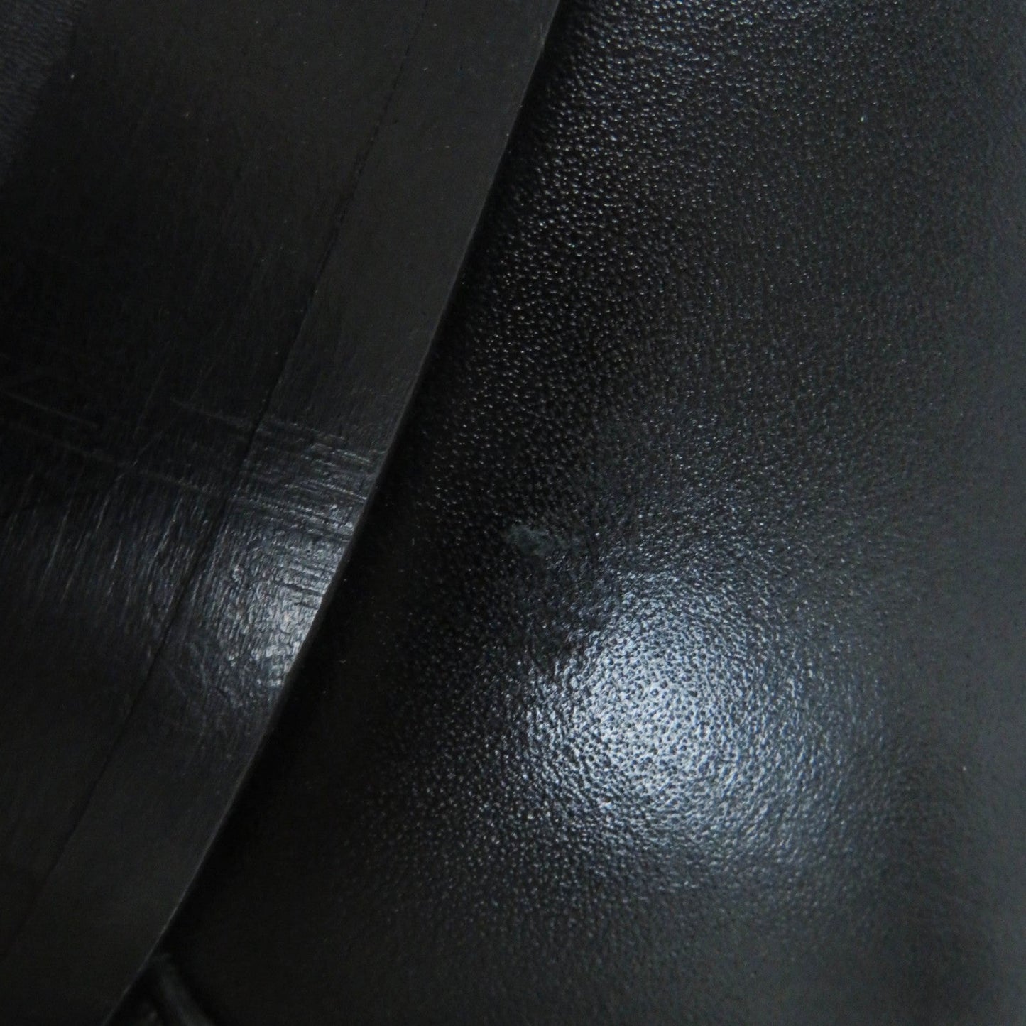 HERMES short boots leather black Neo 35 1/2