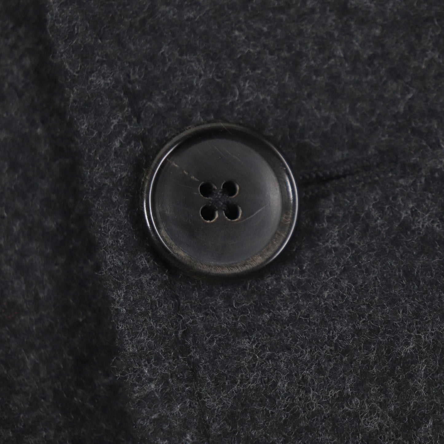 HERMES Chester coat Outer: 100% wool, Lining: 100% silk Dark gray mens 48 Used