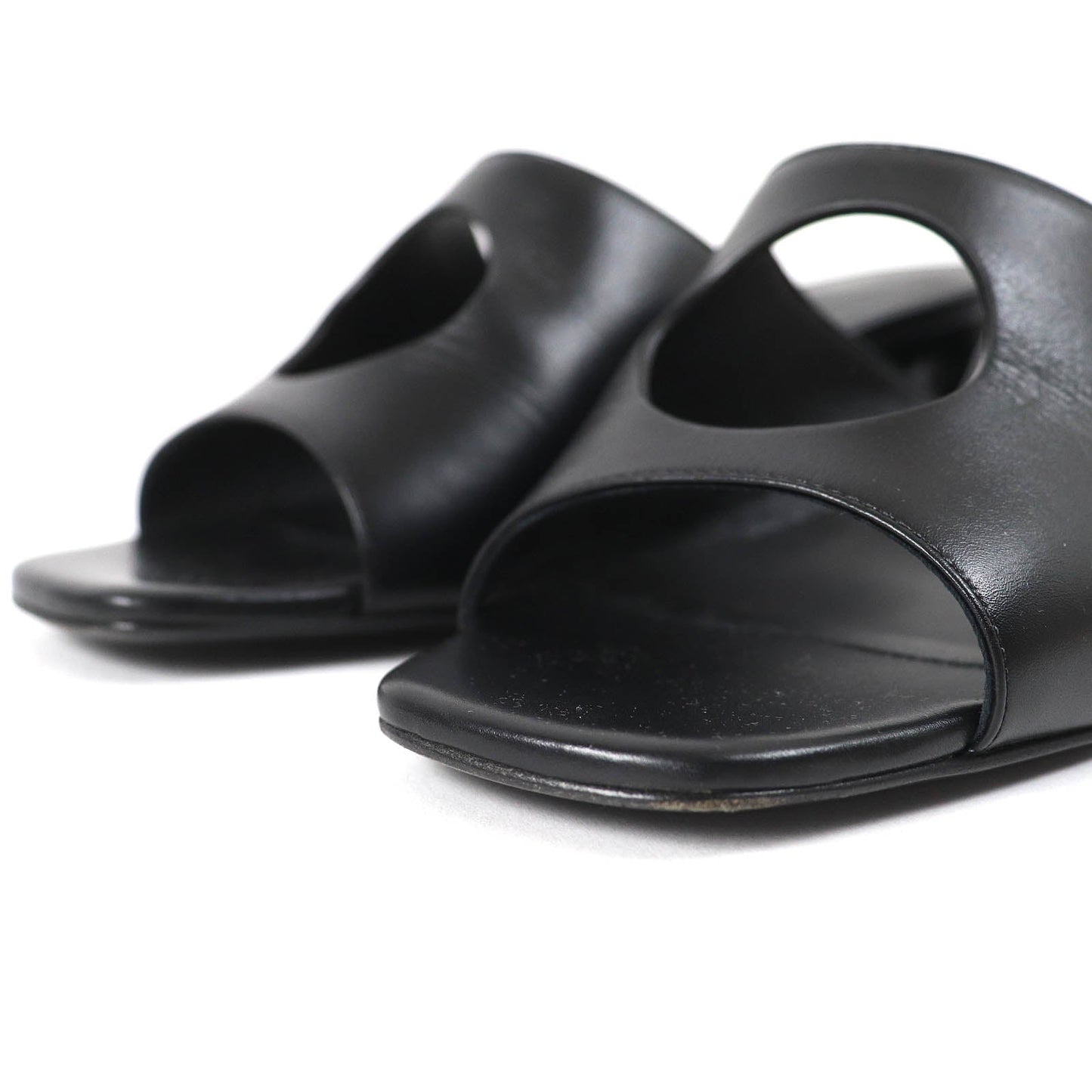 HERMES Mule 221023Z Main: Leather black Area Lab Women 37 Used