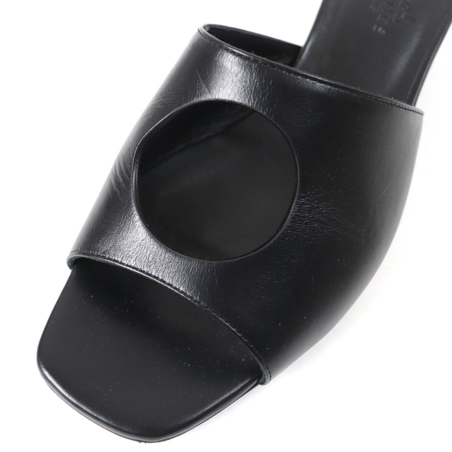 HERMES Mule 221023Z Main: Leather black Area Lab Women 37 Used