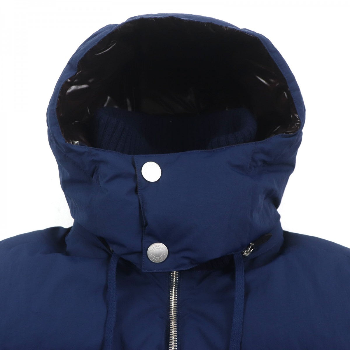 HERMES Down jacket Nylon Navy 46