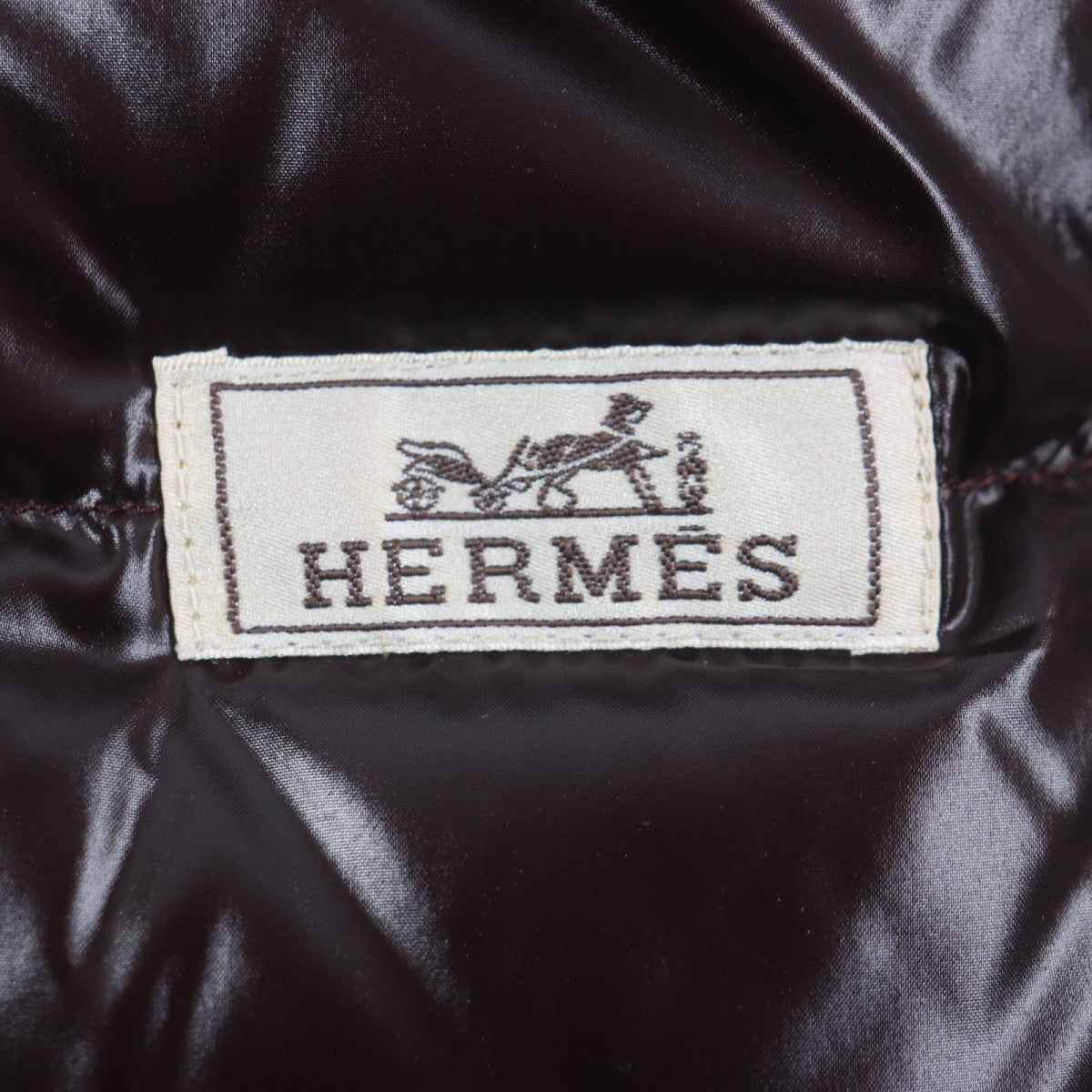 HERMES Down jacket Nylon Navy 46