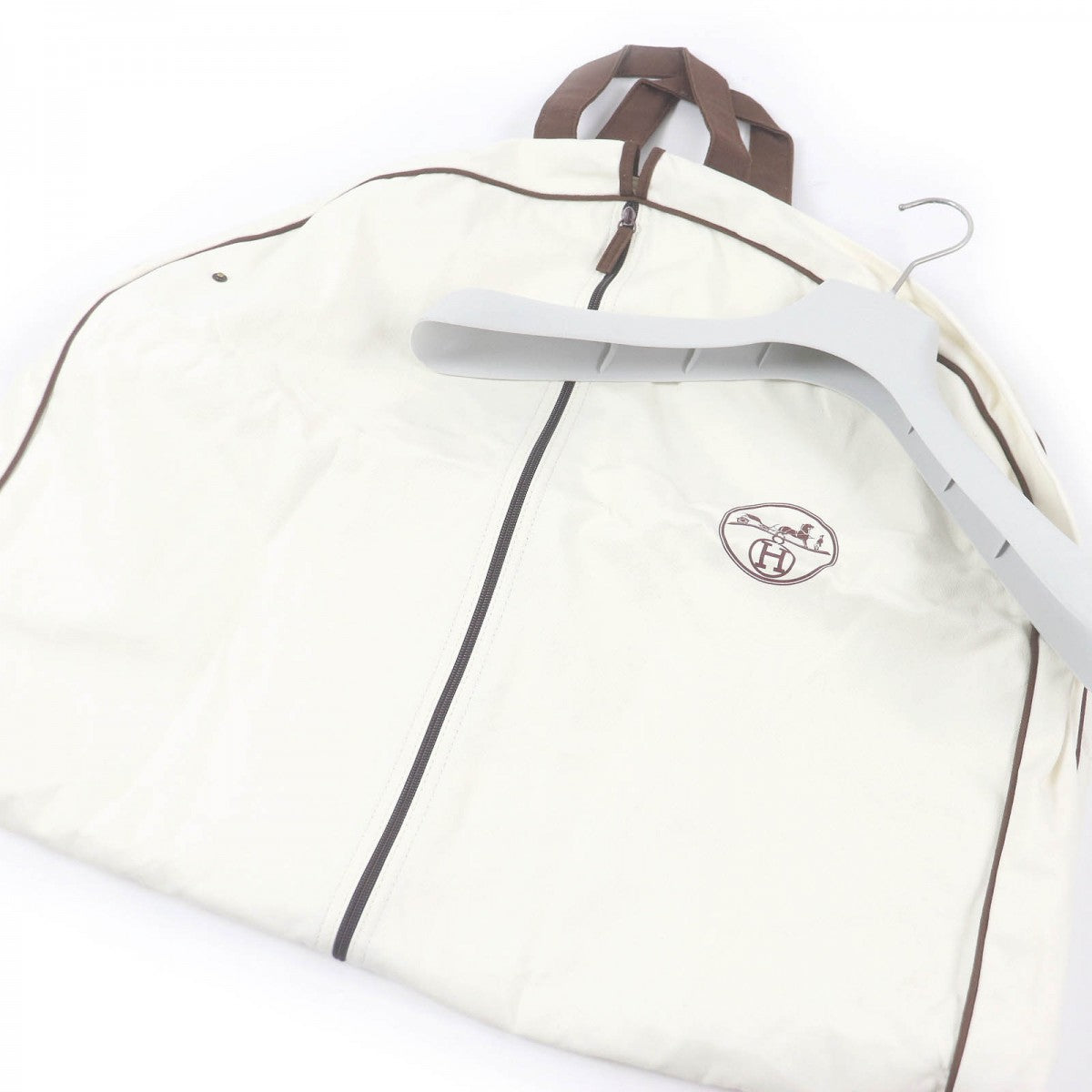 HERMES coat Nylon khaki 44