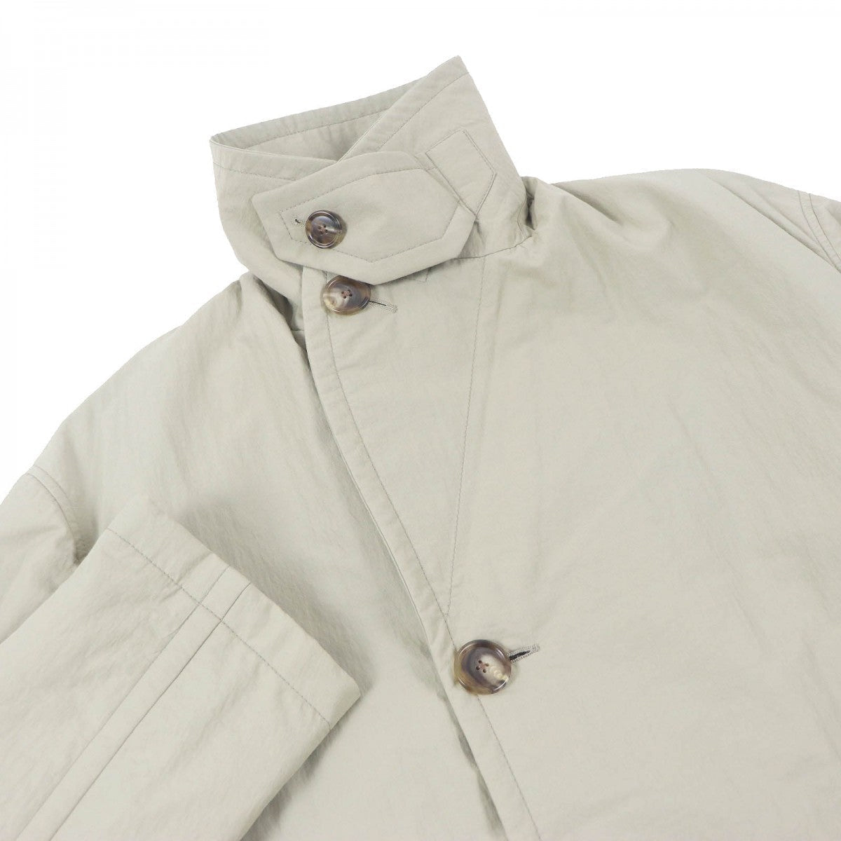 HERMES coat Nylon khaki 44