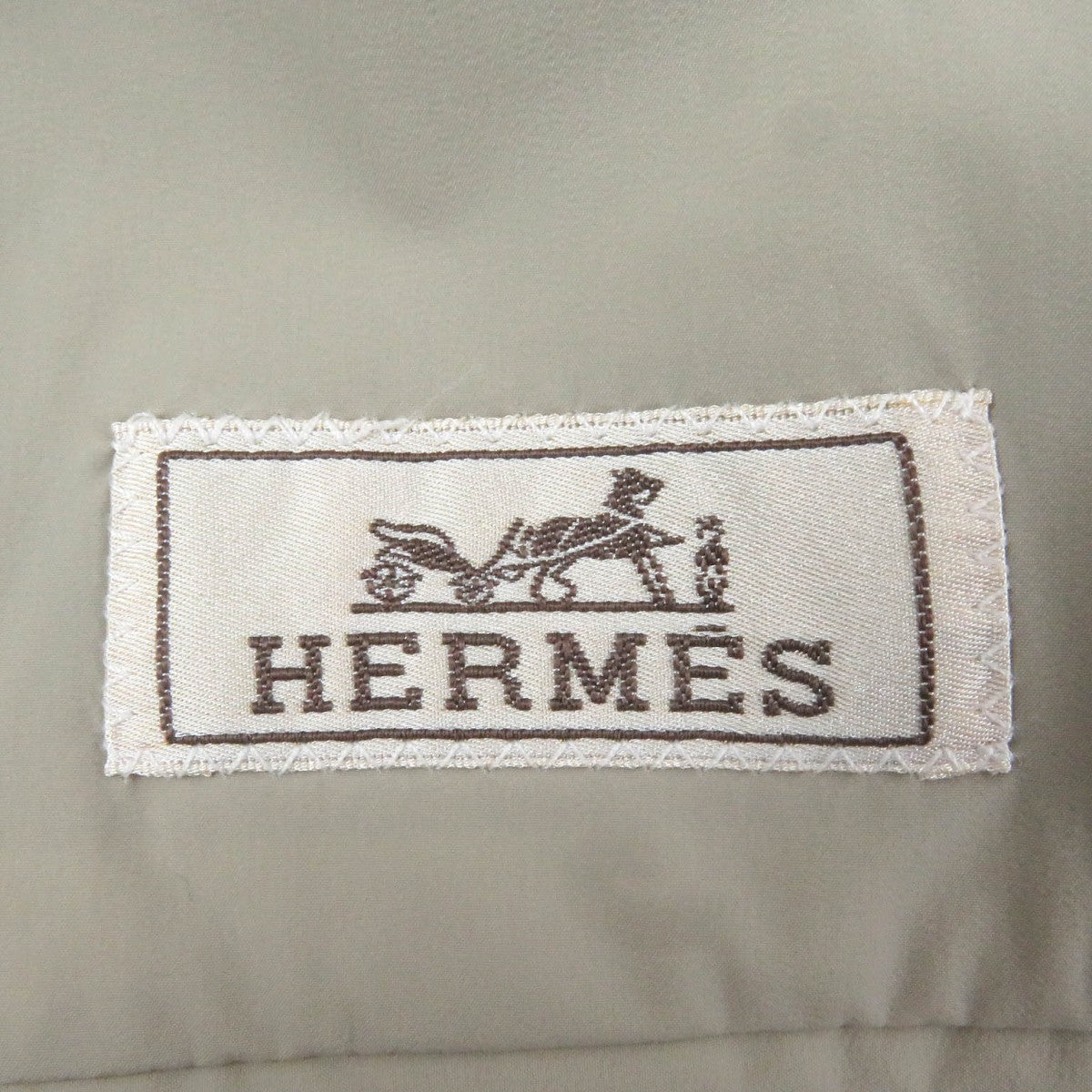 HERMES coat Nylon khaki 44