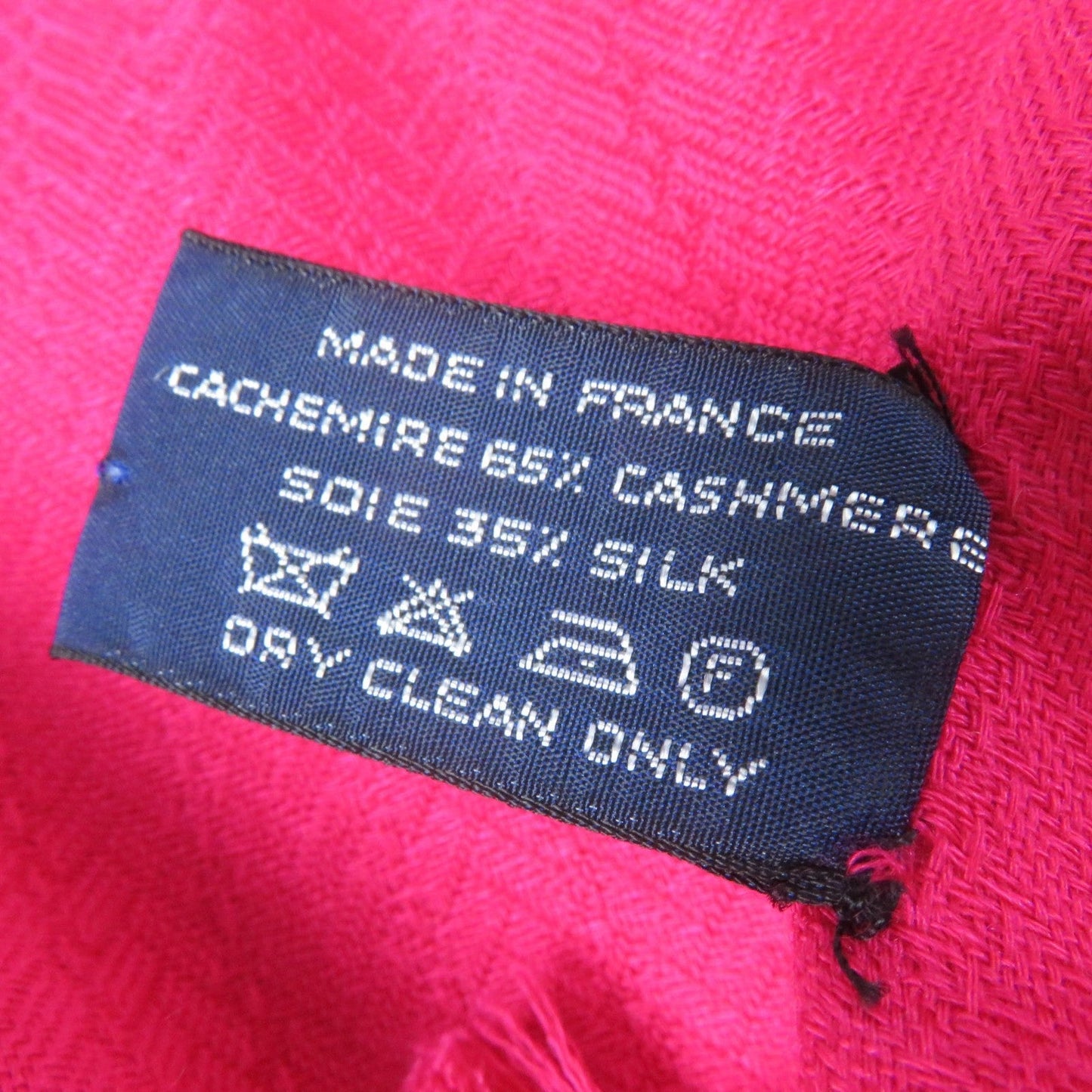 HERMES Stall Main: 65% cashmere, Main: 35% silk pink Women Used