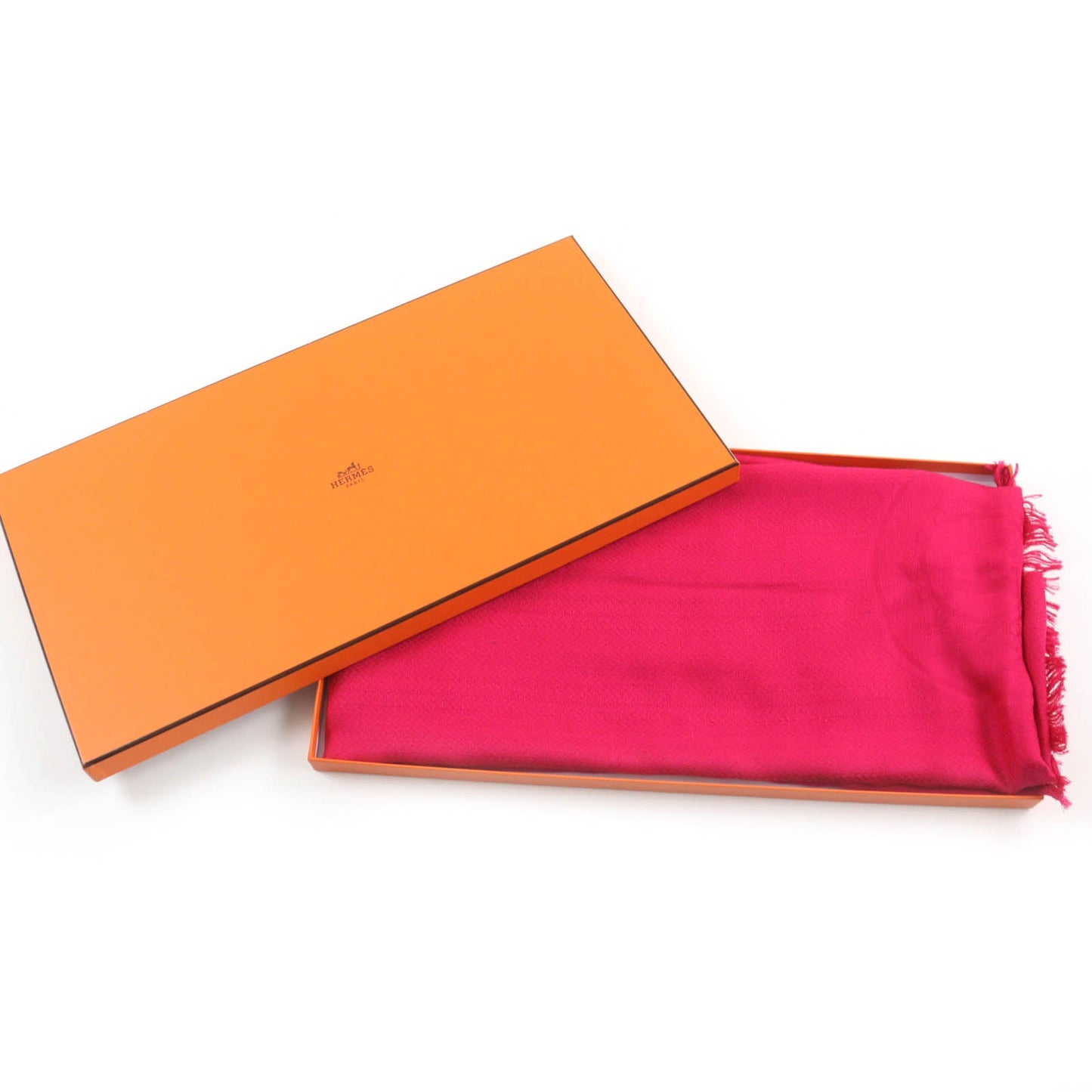 HERMES Stall Main: 65% cashmere, Main: 35% silk pink Women Used