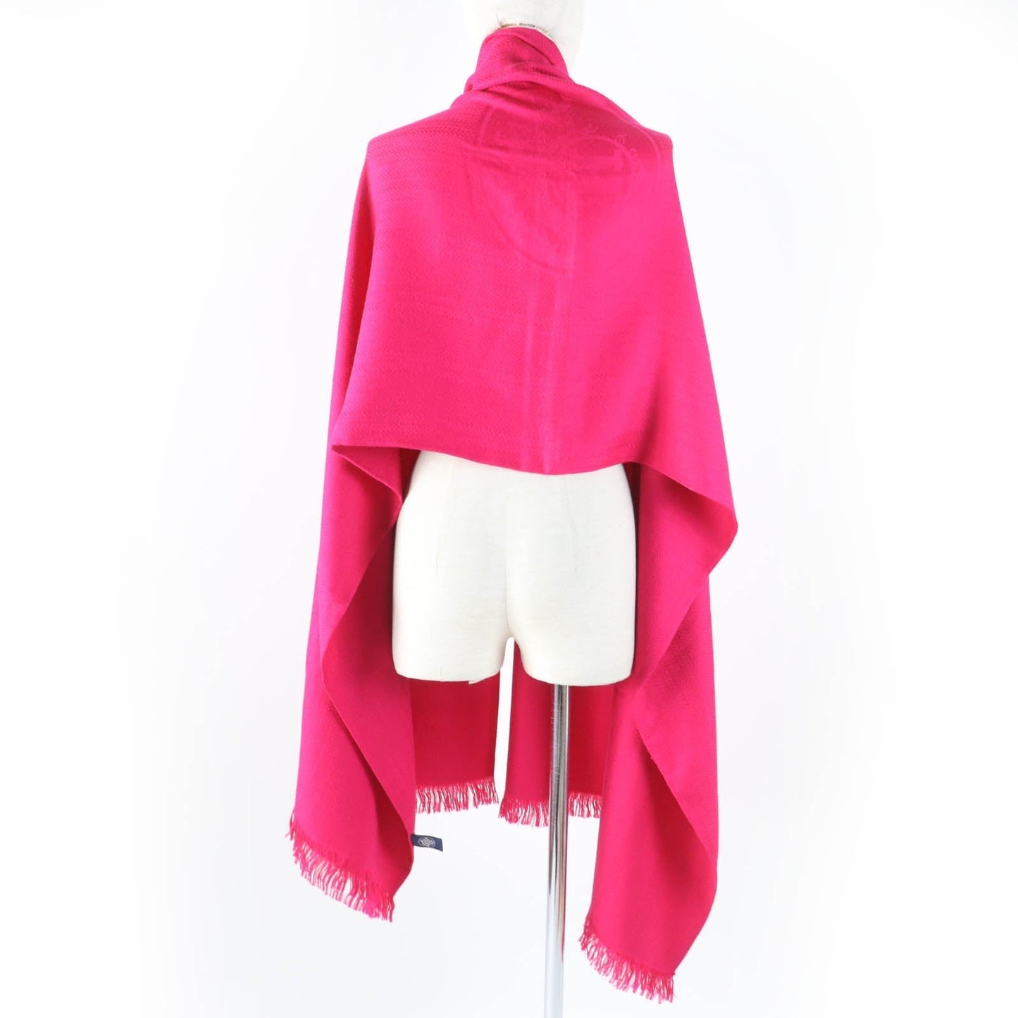 HERMES Stall Main: 65% cashmere, Main: 35% silk pink Women Used