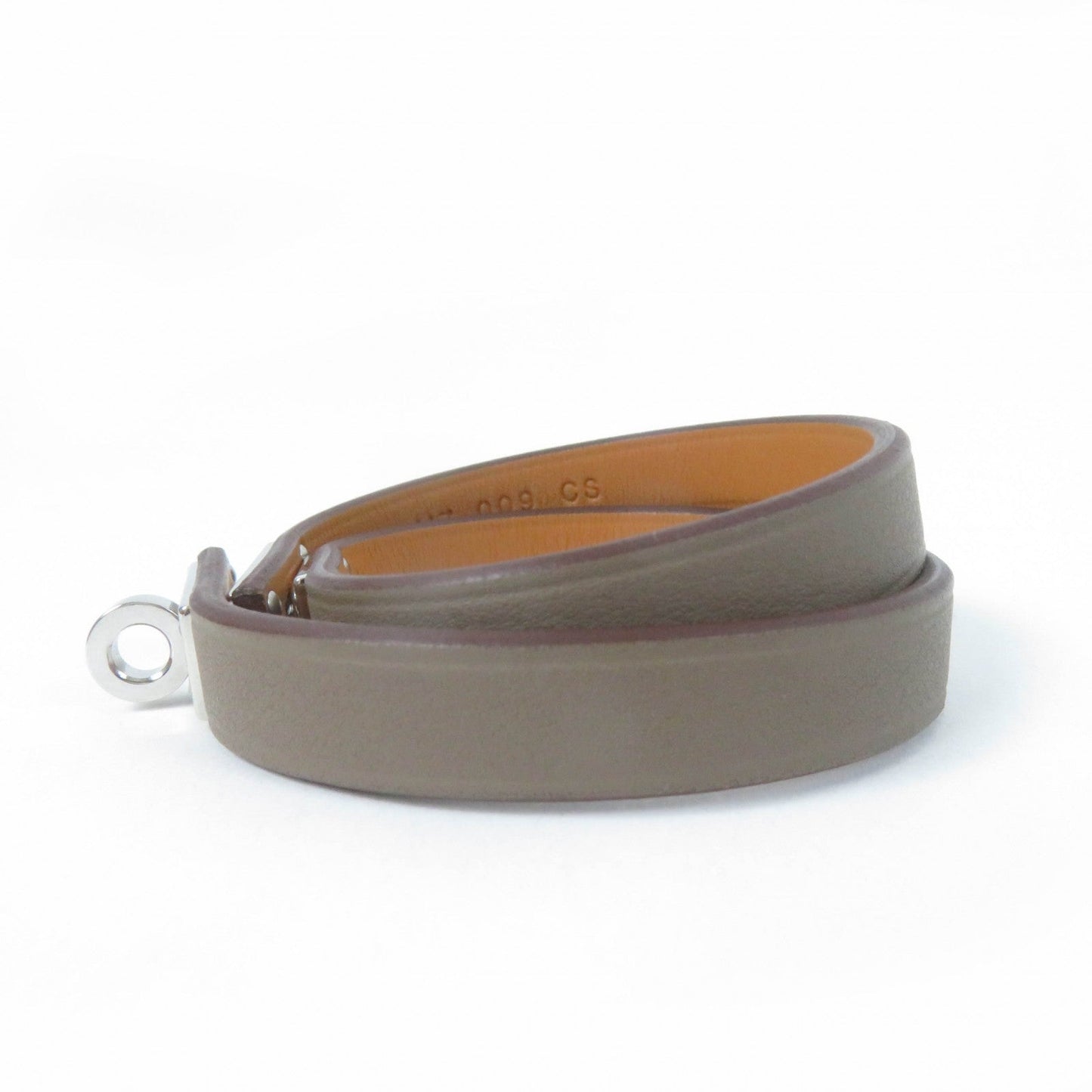 HERMES bracelet Vaux Swift, Stainless Steel Brown Kelly bag tour