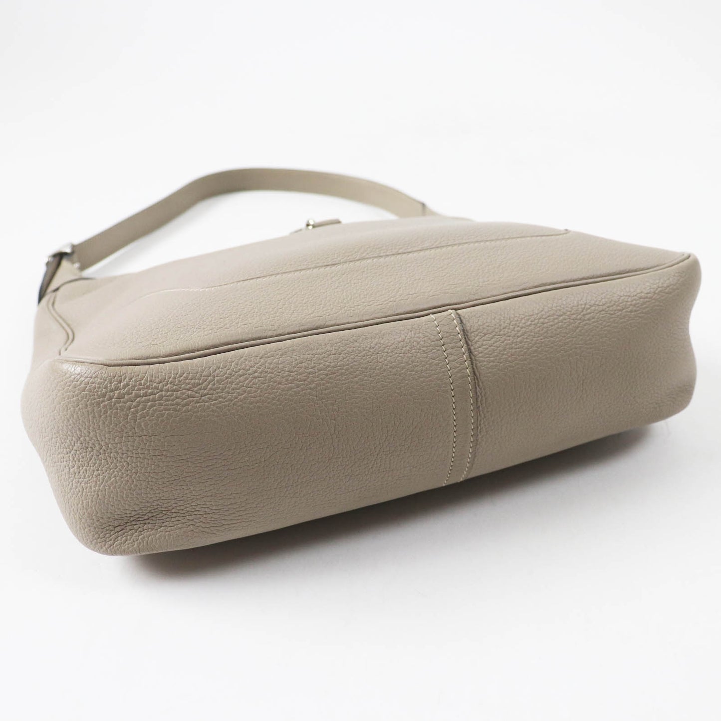 HERMES Shoulder Bag Taurillon Clemence Trutierle Gray Trim 31