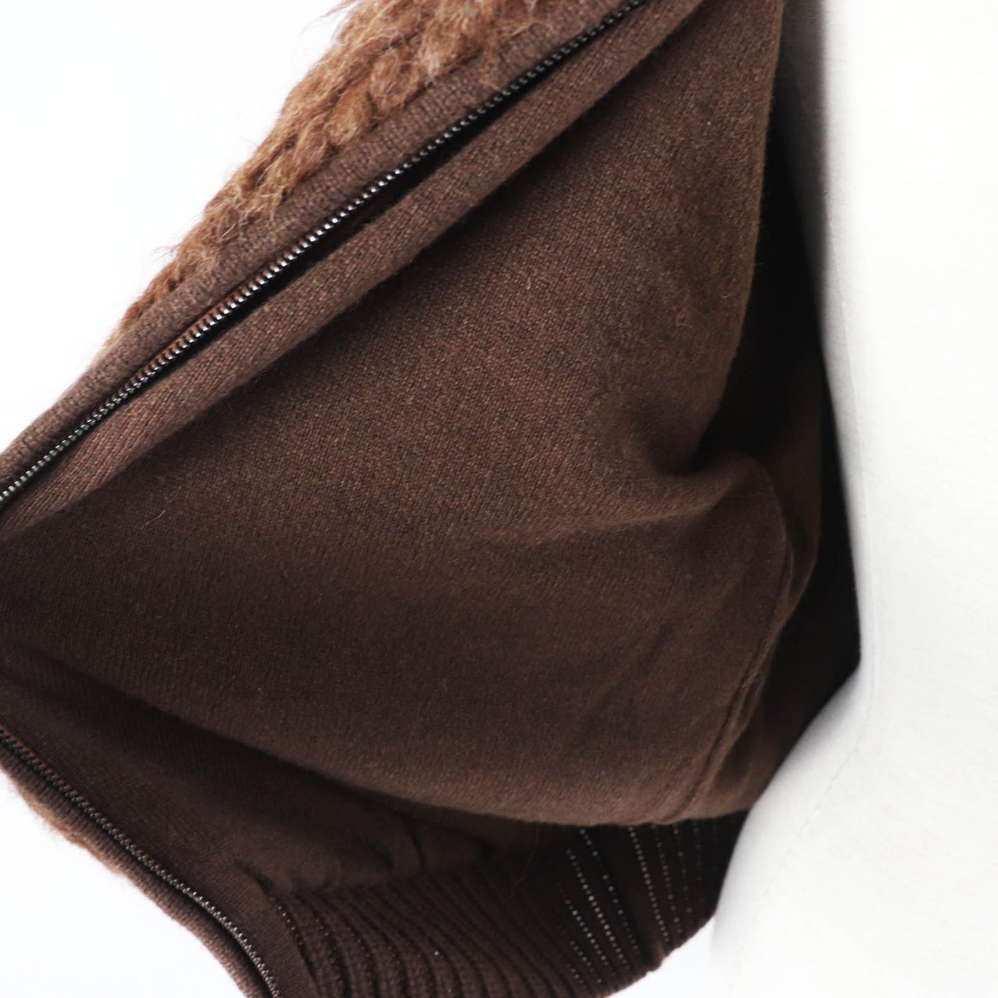 HERMES Blouson Outer: 85% alpaca, Outer: 15% wool, Lining: 100% cashmere, Part: 100% cashmere, Part: cowhide Ecorse Women 38 Used