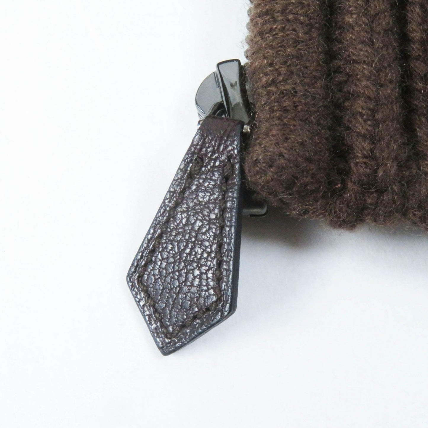 HERMES Blouson Outer: 85% alpaca, Outer: 15% wool, Lining: 100% cashmere, Part: 100% cashmere, Part: cowhide Ecorse Women 38 Used