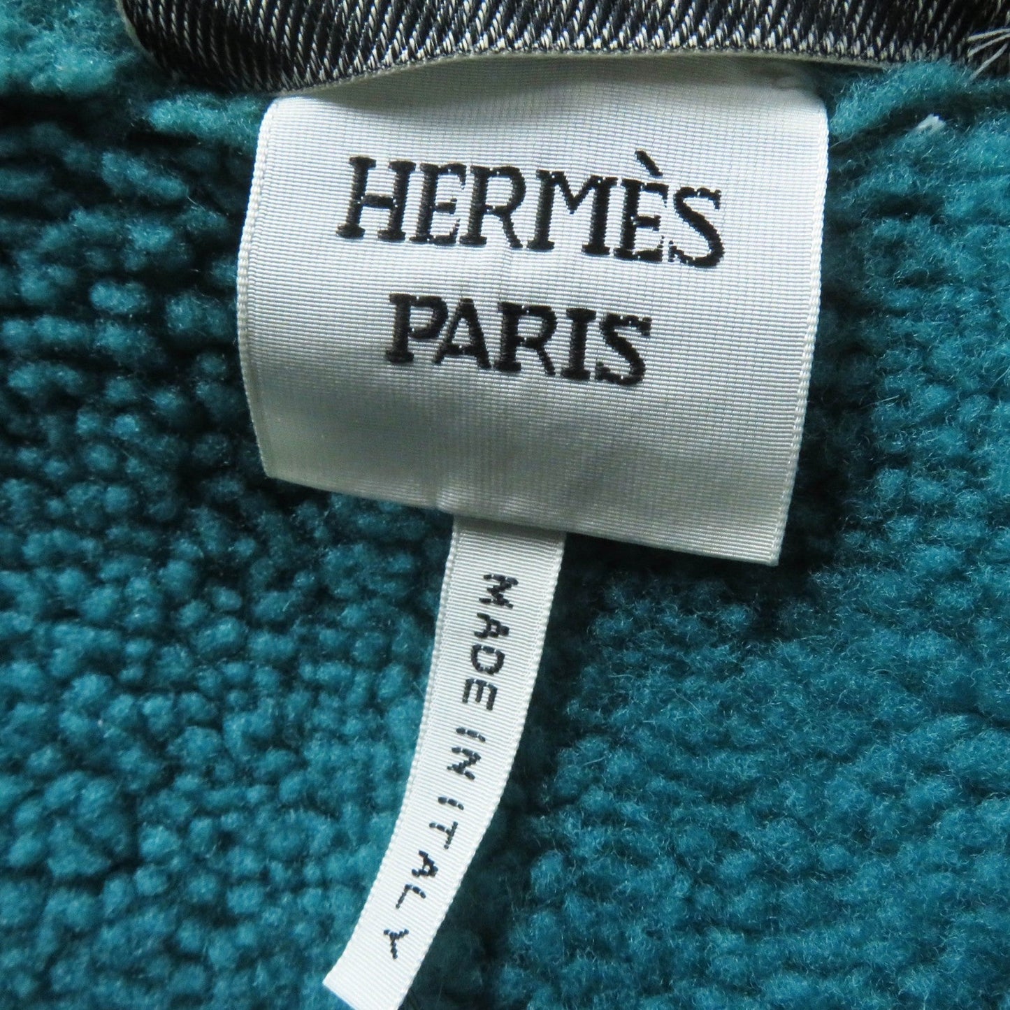HERMES Mouton coat Main: Sheepskin, Part: 70% Nylon, Part: 30% Cotton, Part: 100% Cotton, Part: 65% Cotton green Women 34 Used