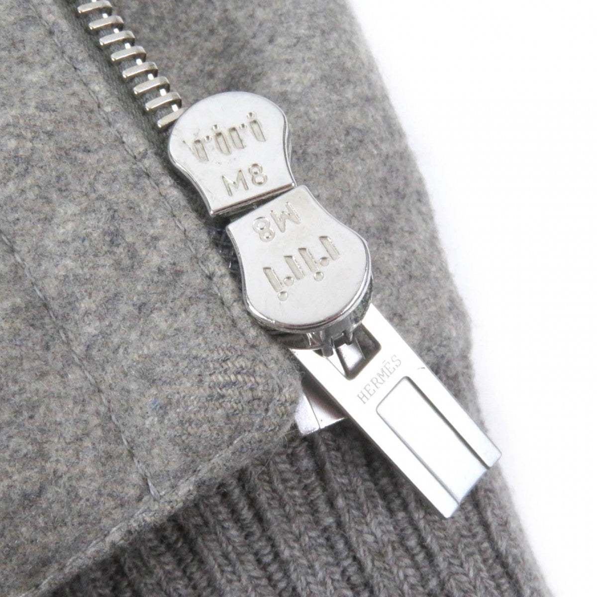 HERMES Jacket cashmere Gray type 46