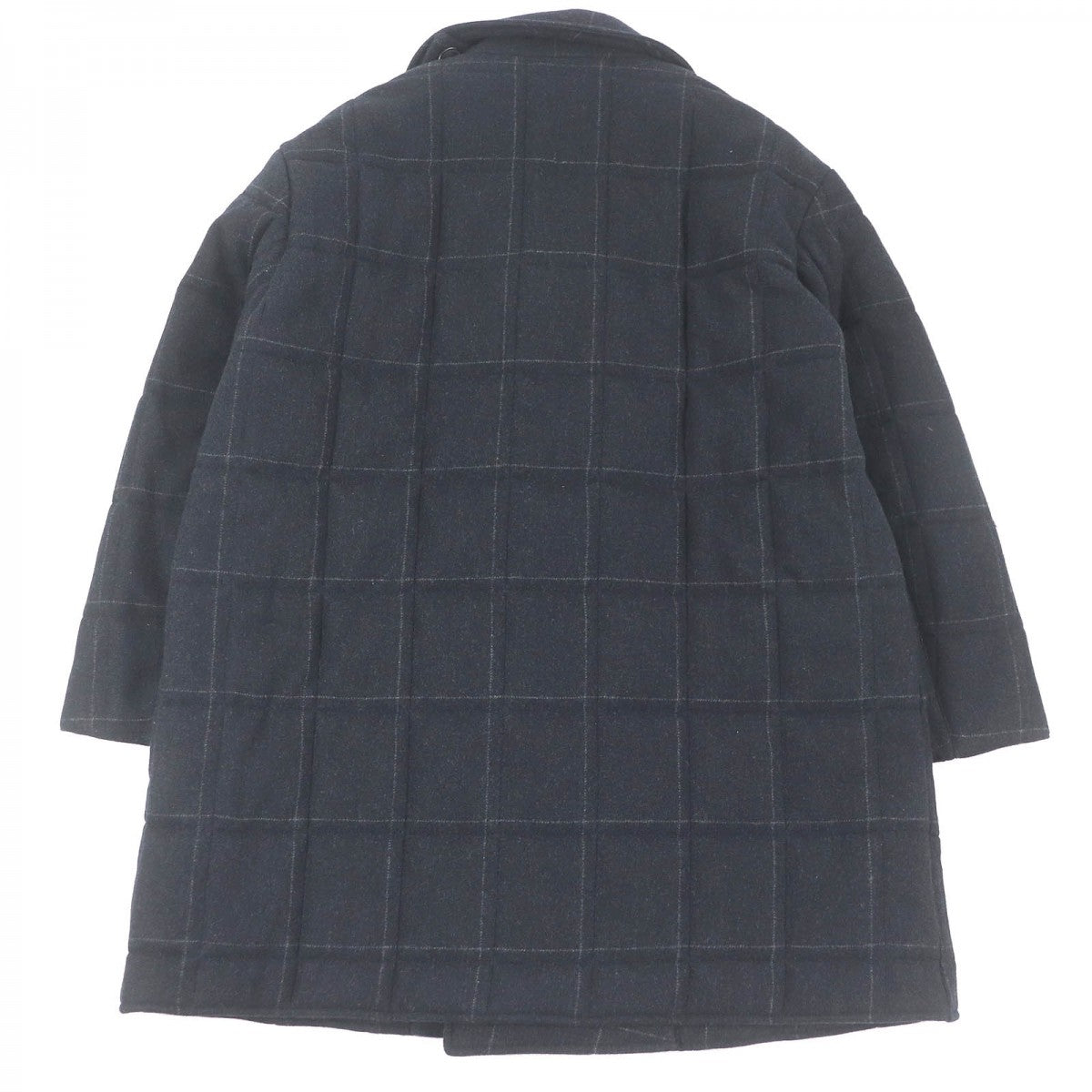 HERMES coat hair Dark gray 50
