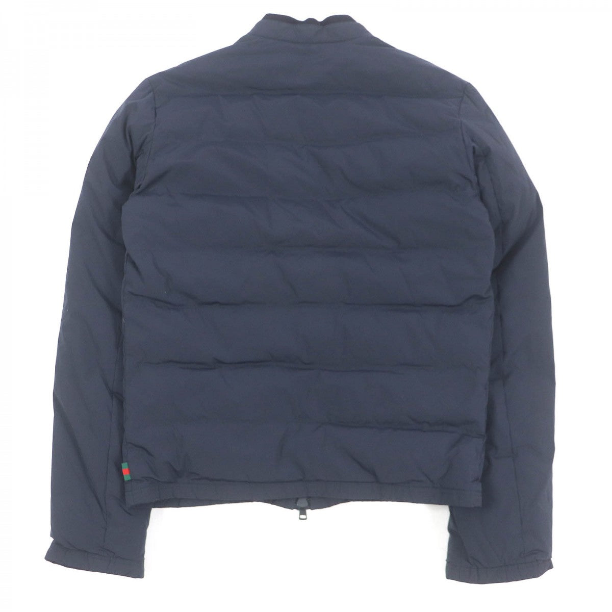 GUCCI Down jacket 322555 Main: 92% nylon, Main: 8% polyurethane, Part: 98% wool, Part: 2% polyurethane, Filling: 100% down Navy mens 44 Used