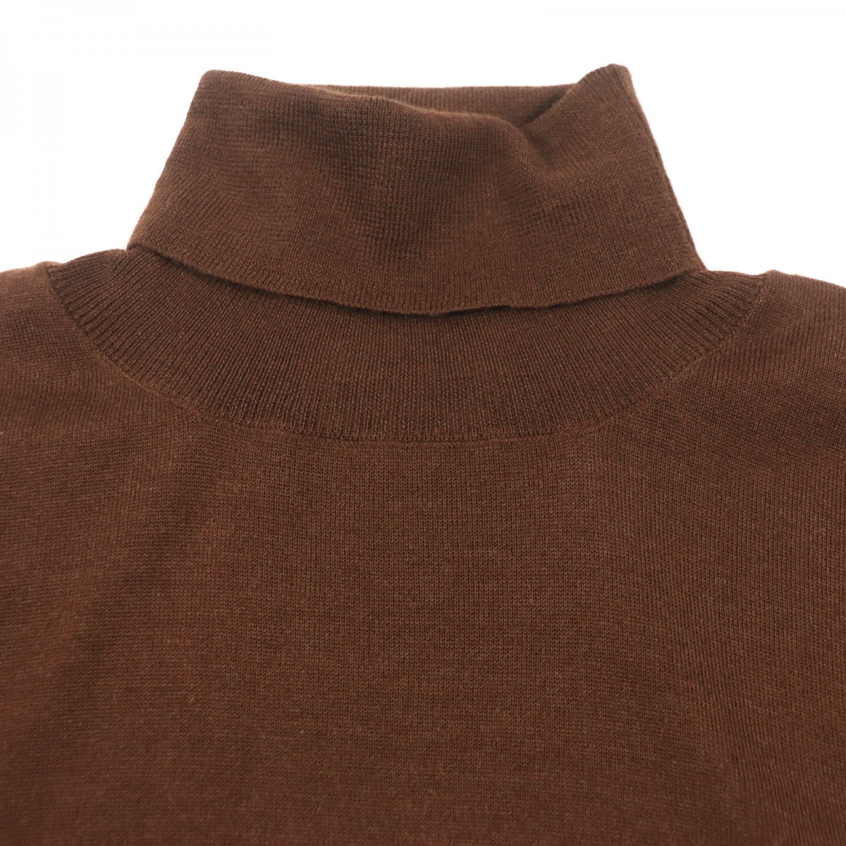 HERMES sweater Main: 80% cashmere, Main: 20% silk Dark brown mens M Used