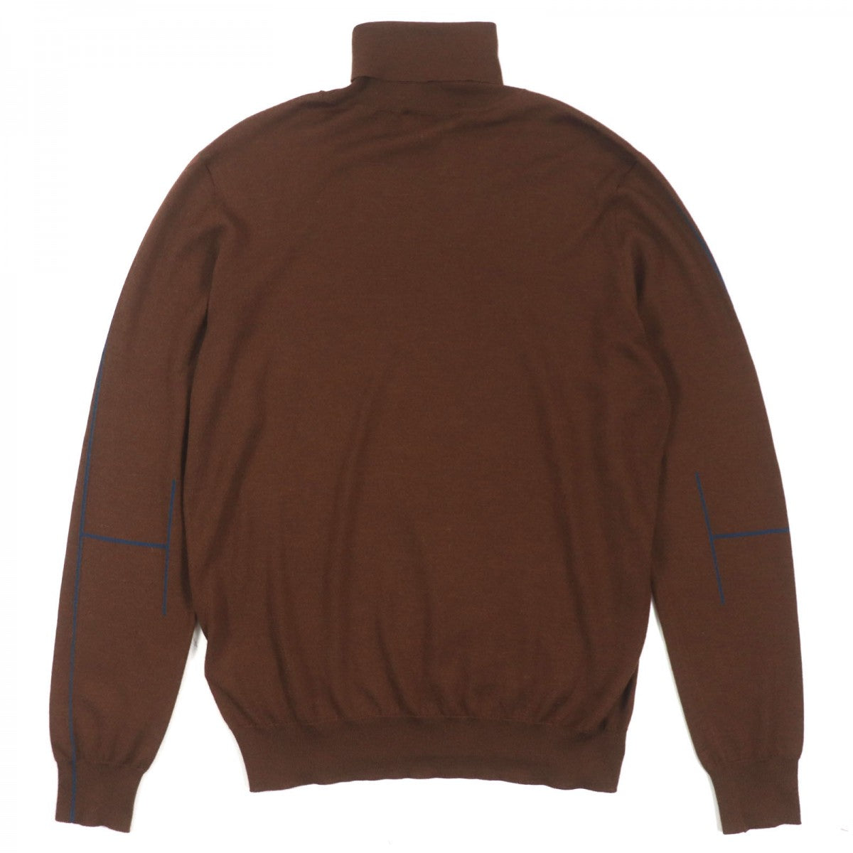 HERMES sweater Main: 80% cashmere, Main: 20% silk Dark brown mens M Used