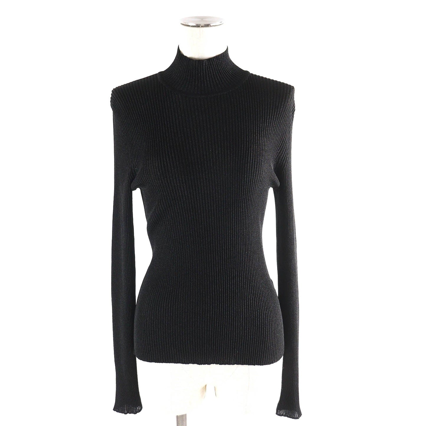 HERMES knit 3H2652D8 Main: 76% rayon, 17% metal fiber, 4% polyester, 2% nylon, 1% polyurethane Black type Women 36 Used