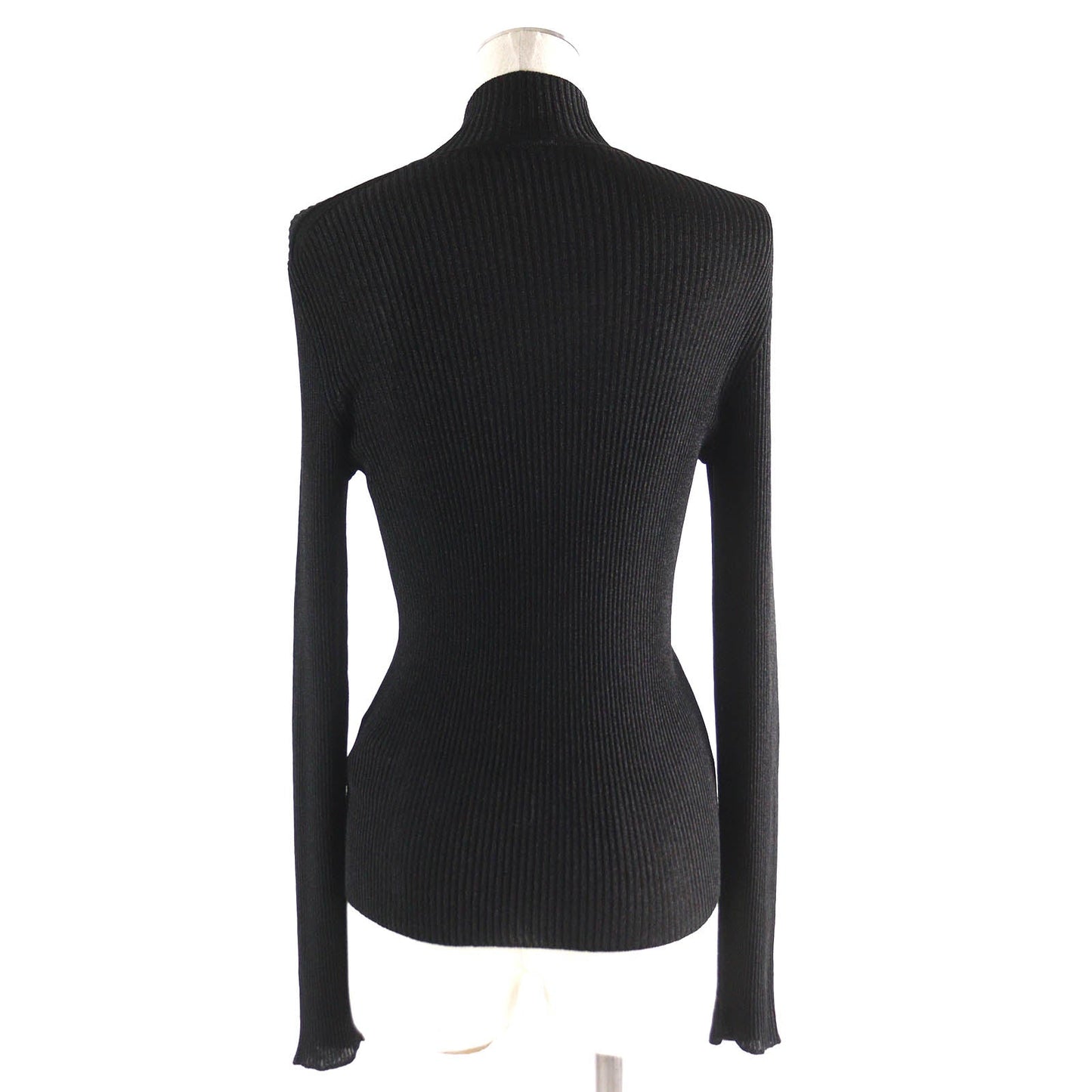 HERMES knit 3H2652D8 Main: 76% rayon, 17% metal fiber, 4% polyester, 2% nylon, 1% polyurethane Black type Women 36 Used
